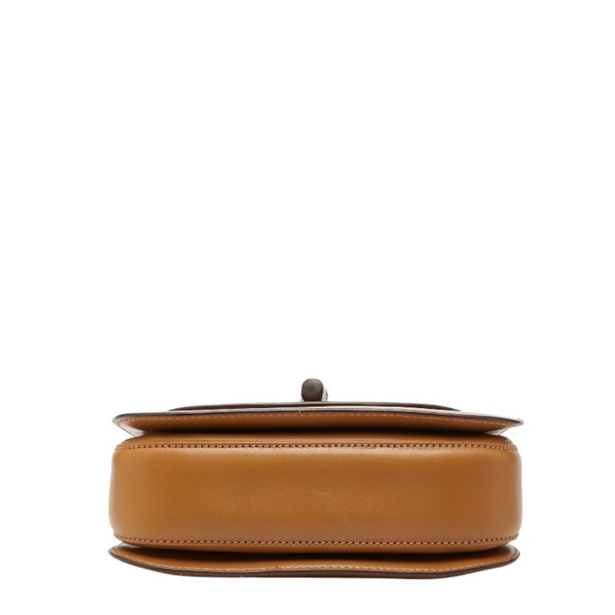 Gucci Brown Bamboo Leather Handbag Shoulder Bag (Pre-Owned)