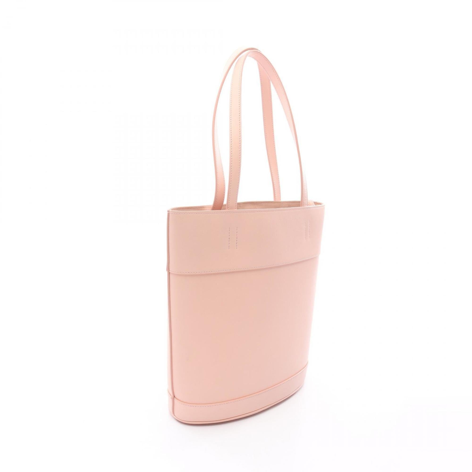 Salvatore Ferragamo Pink Leather Handbag Tote Bag (Pre-Owned)