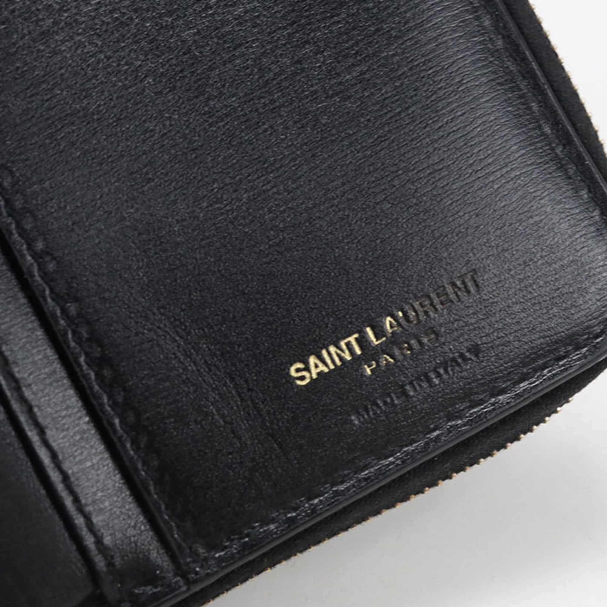 Saint Laurent Black Leather Wallet (Bi-Fold) (Pre-Owned)