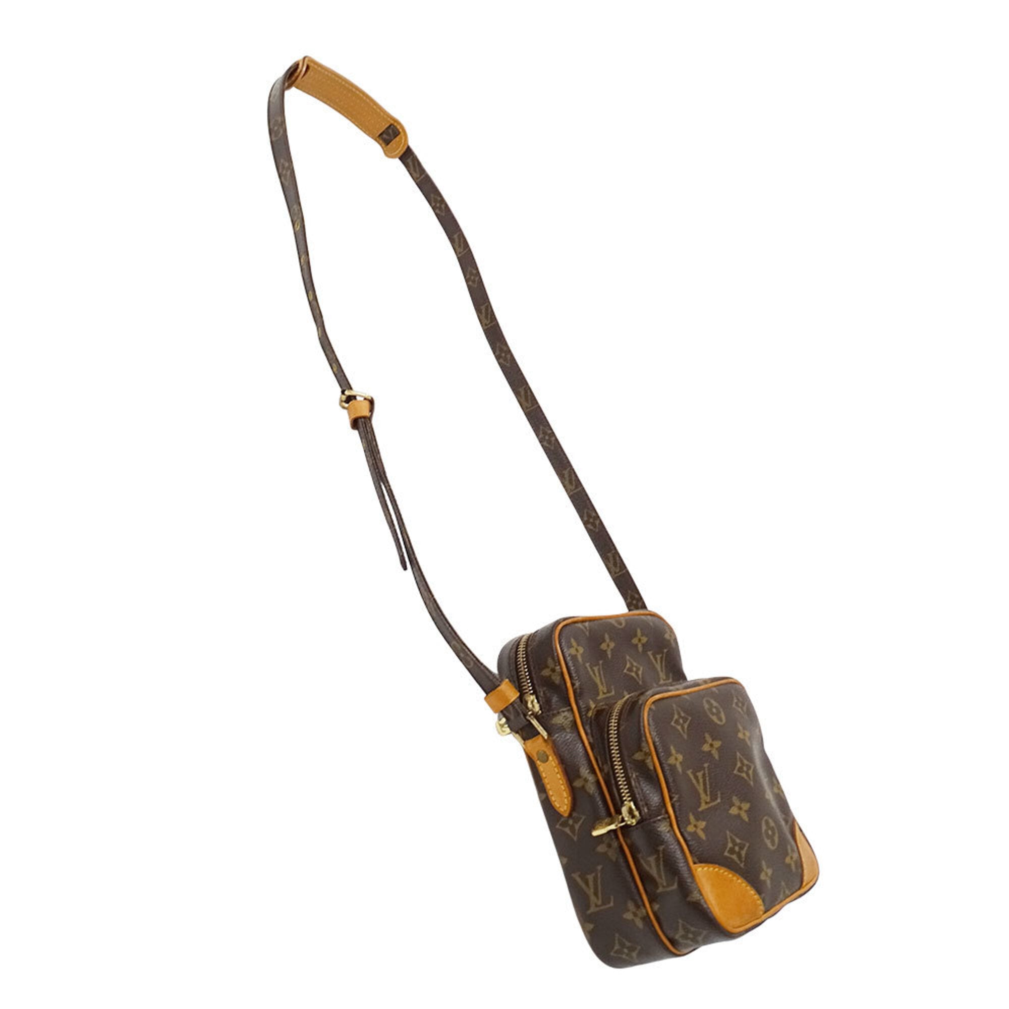 Louis Vuitton Brown Monogram Canvas Shoulder Bag (Pre-Owned)