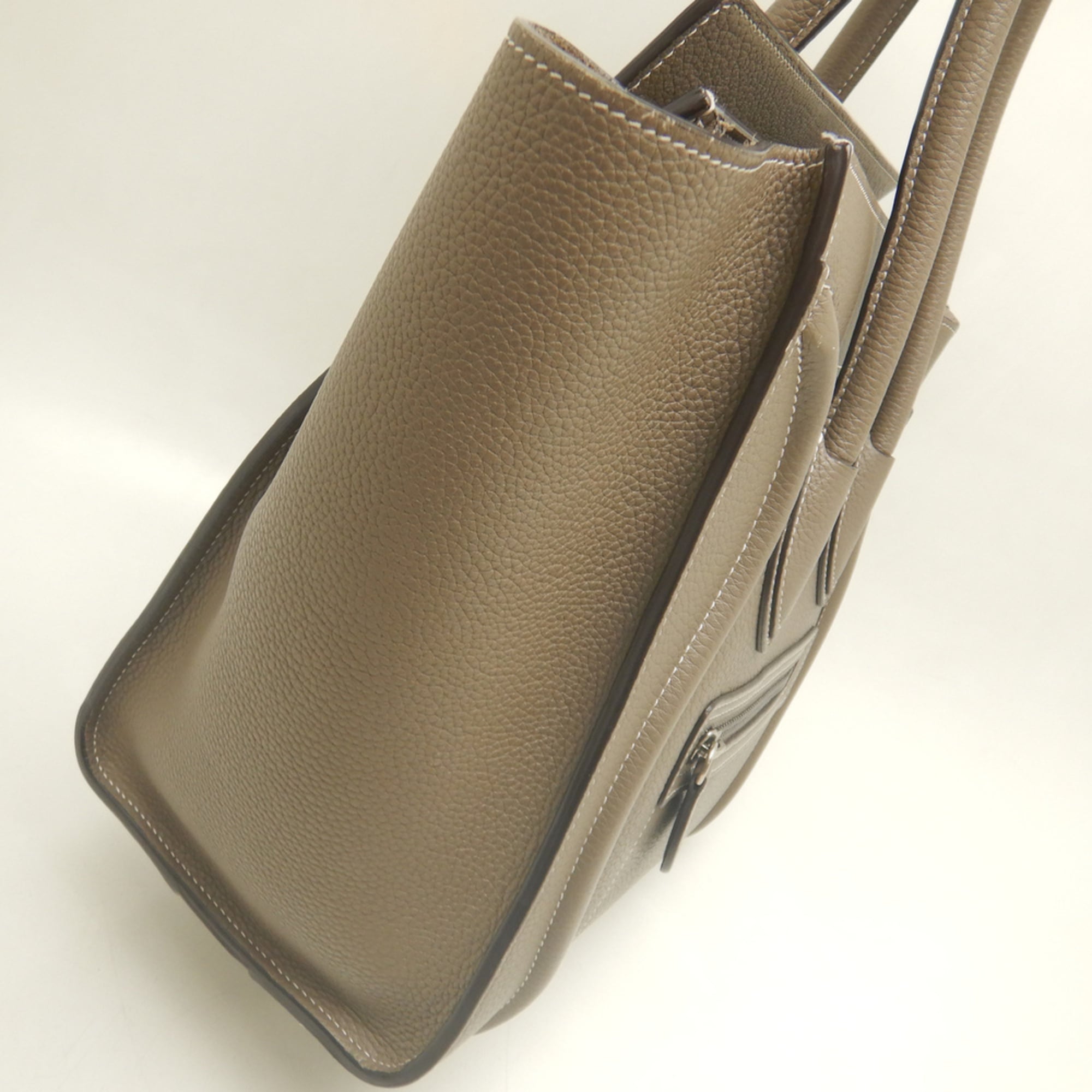 Celine Silver Leather Handbag (Pre-Owned)