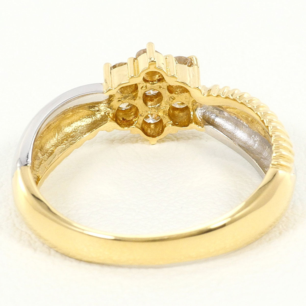 Unbranded Platinum Yellow Gold Yellow Gold (18K) Platinum 900 Band Ring (Pre-Owned)