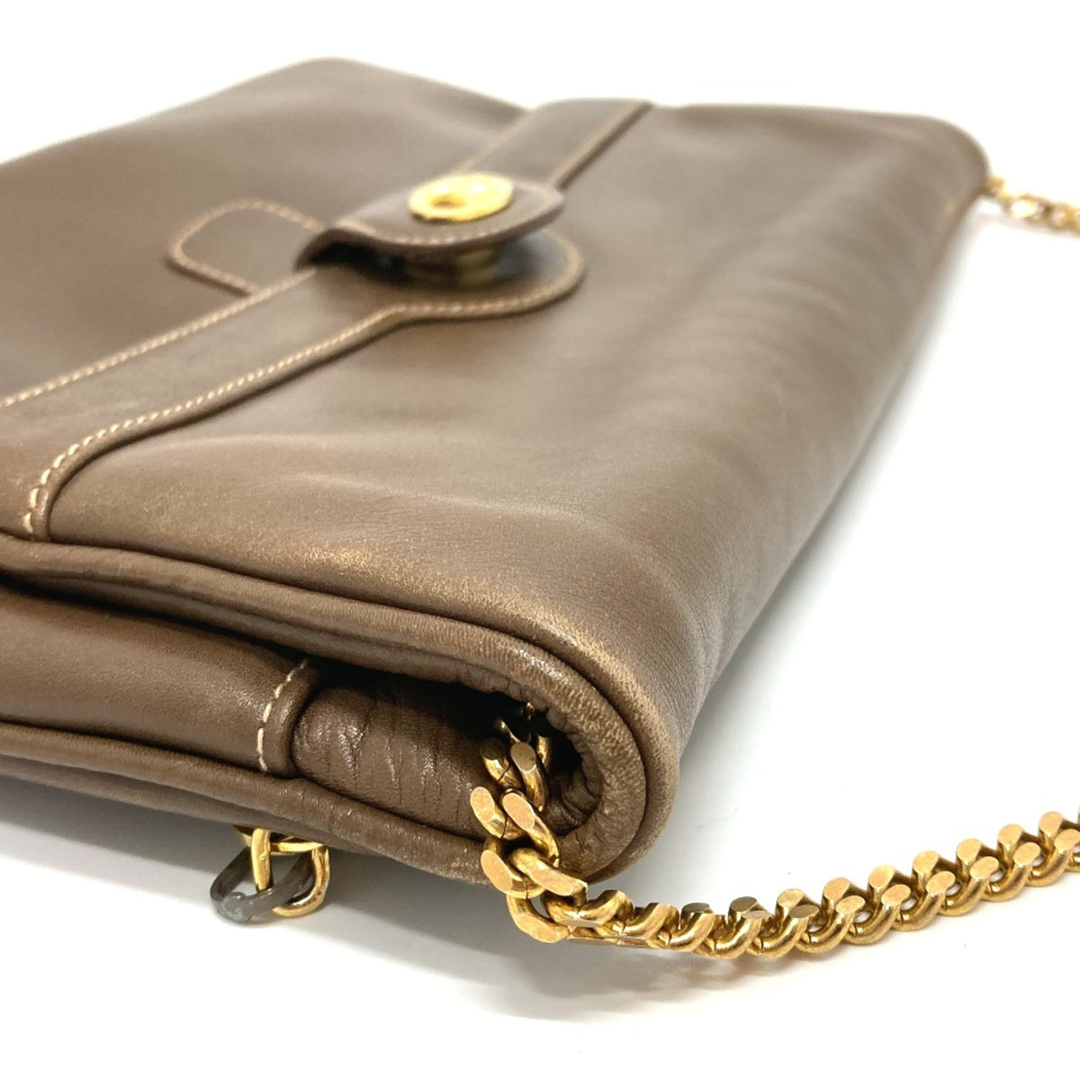 Celine Brown Leather Shoulder Bag (Pre-Owned)