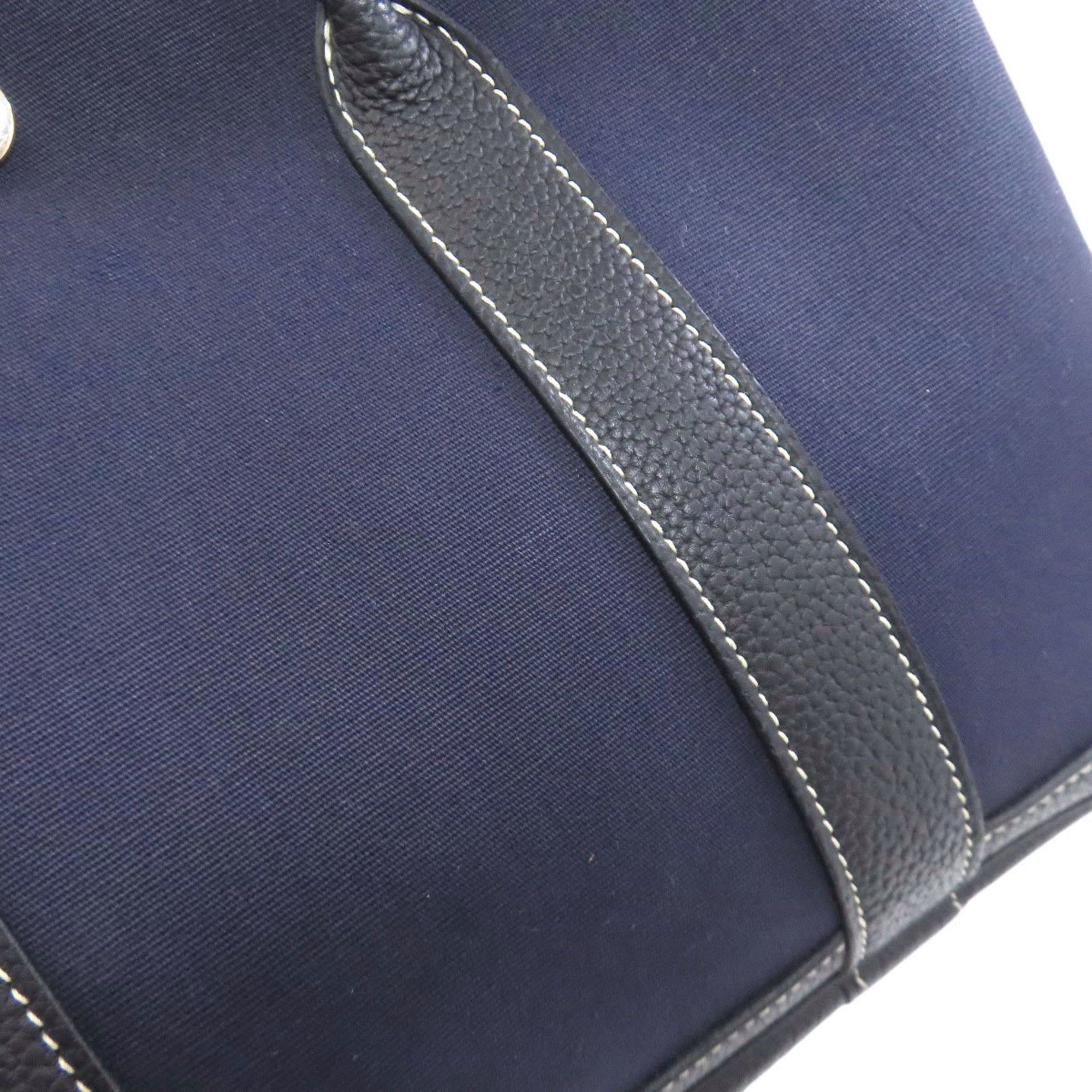 Hermes Navy Toile Officier Tote Bag (Pre-Owned)