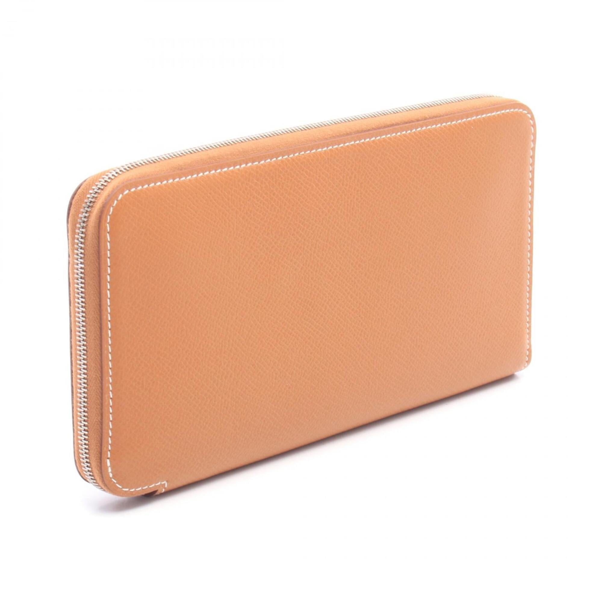 Hermes Brown Epsom Leather Long Wallet (Bi-Fold) (Pre-Owned)
