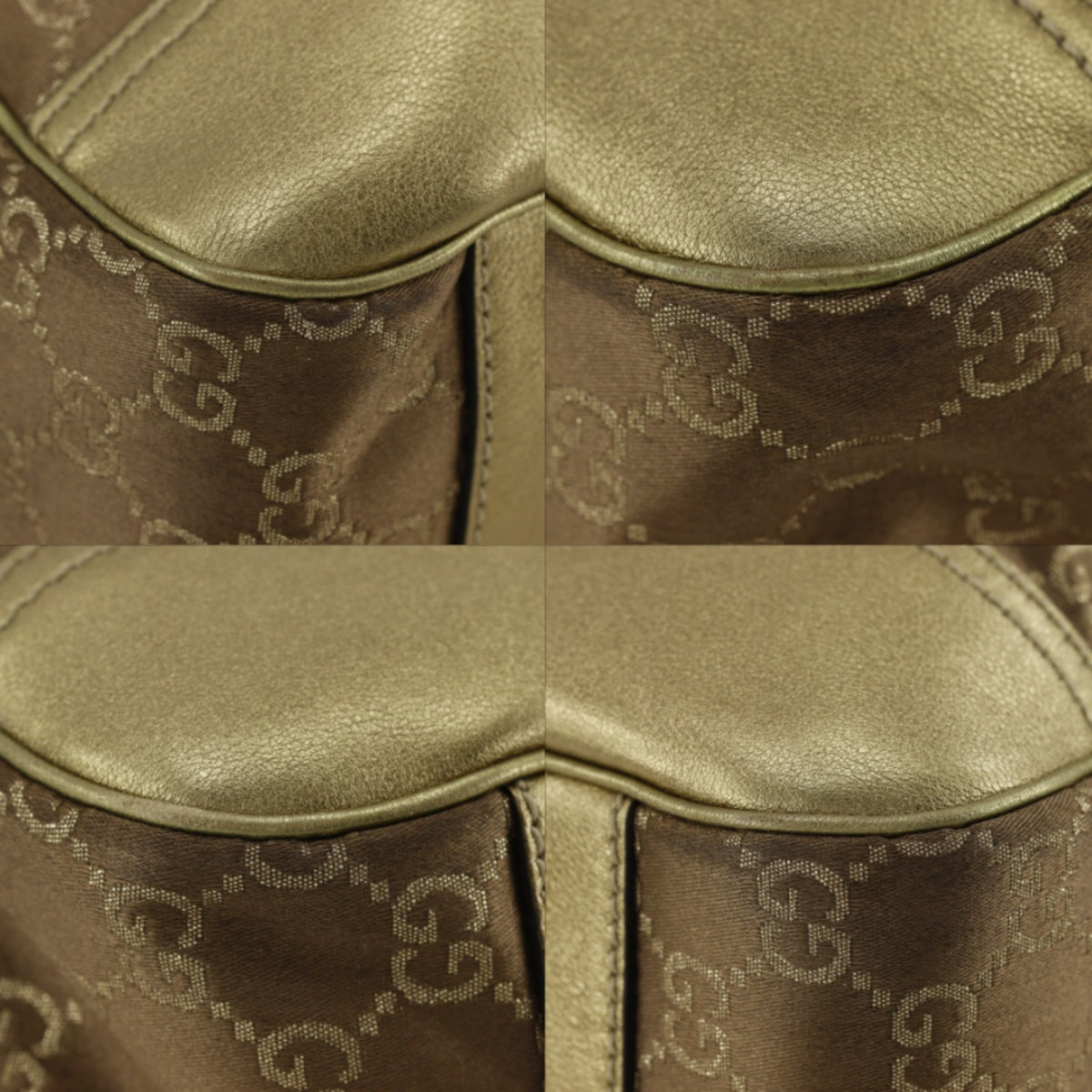 Gucci Gold Gg Canvas Tote Bag (Pre-Owned)