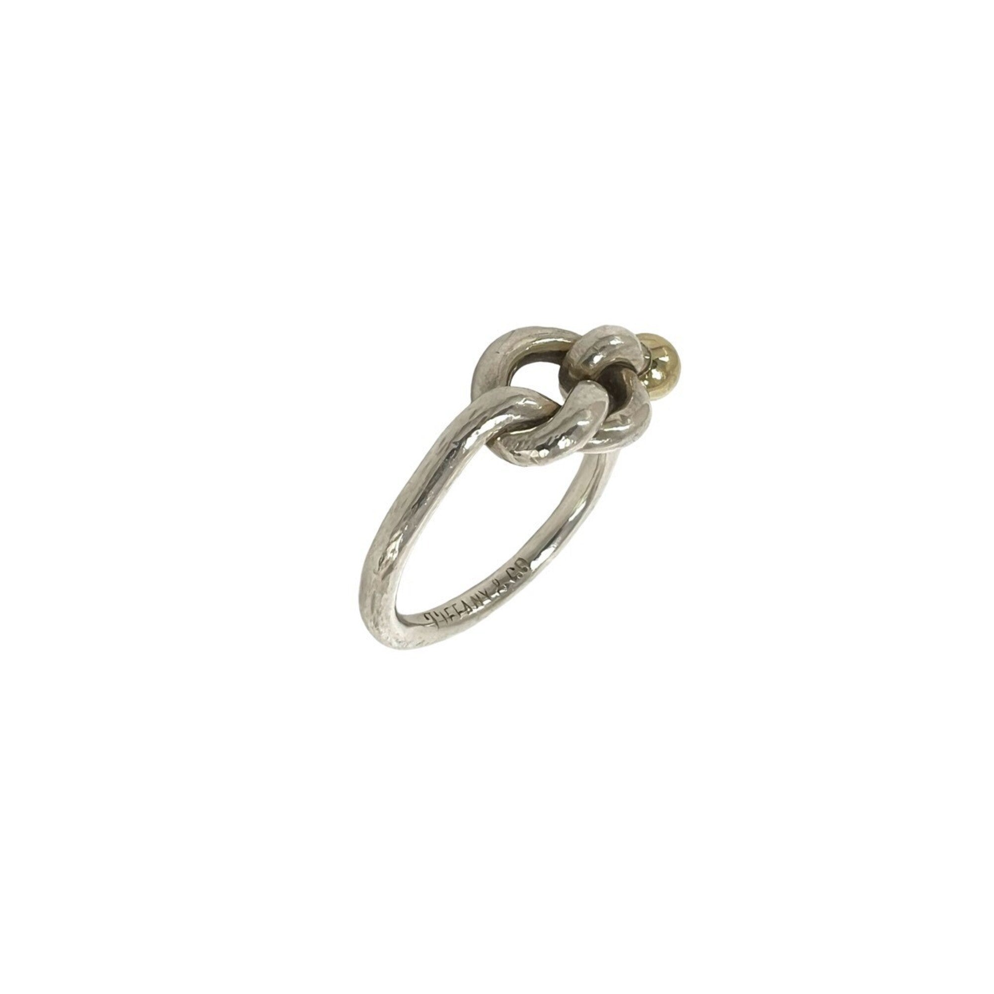 Tiffany Gold Silver Yellow Gold (18K) Silver 925 Band Ring (Pre-Owned)