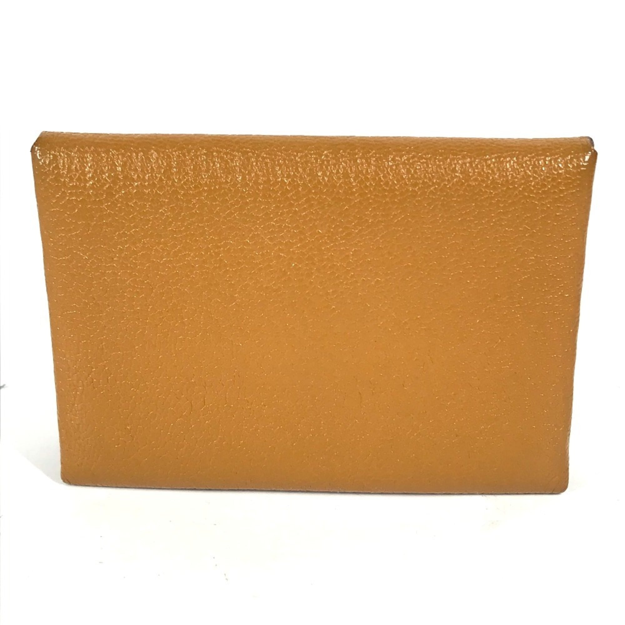 Hermes Beige Pink Chevre Leather Coin Purse/Coin Case (Pre-Owned)