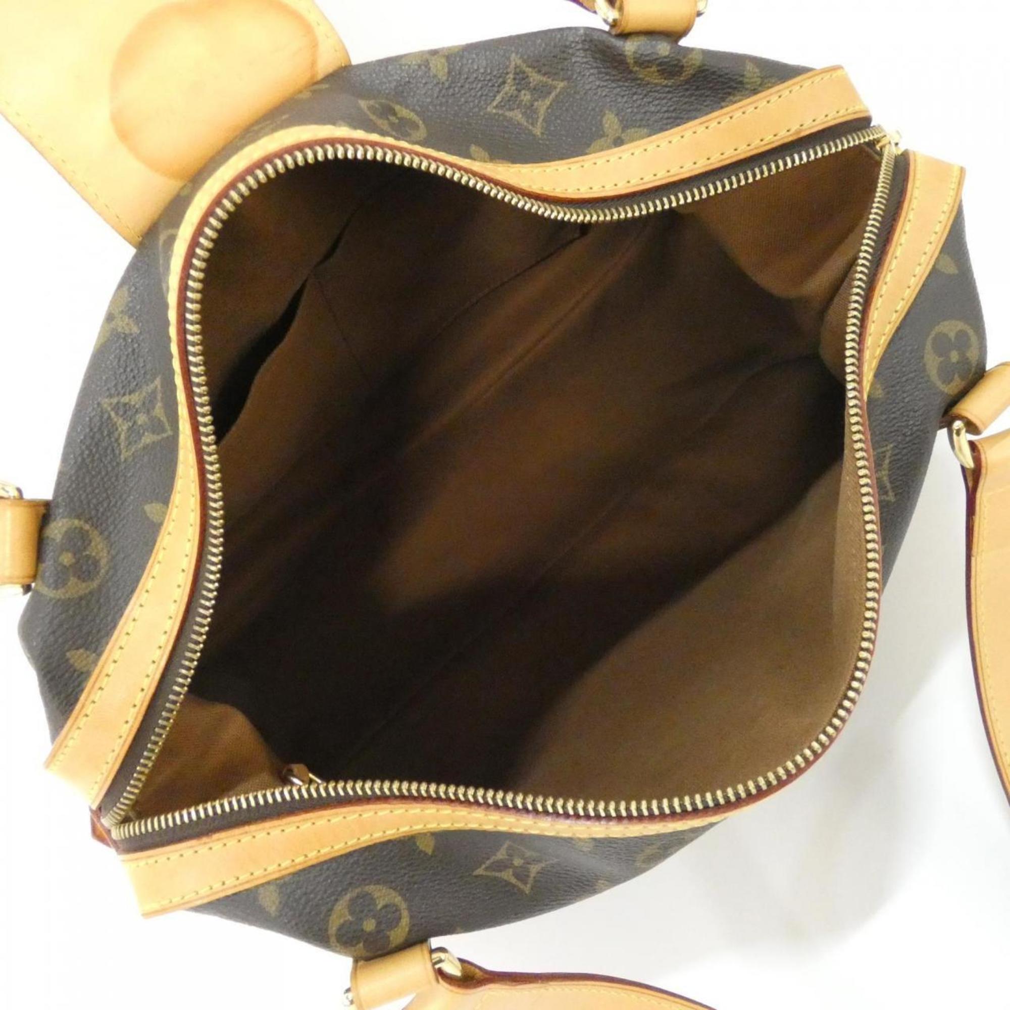 Louis Vuitton Marron Coated Canvas Shoulder Bag (Pre-Owned)