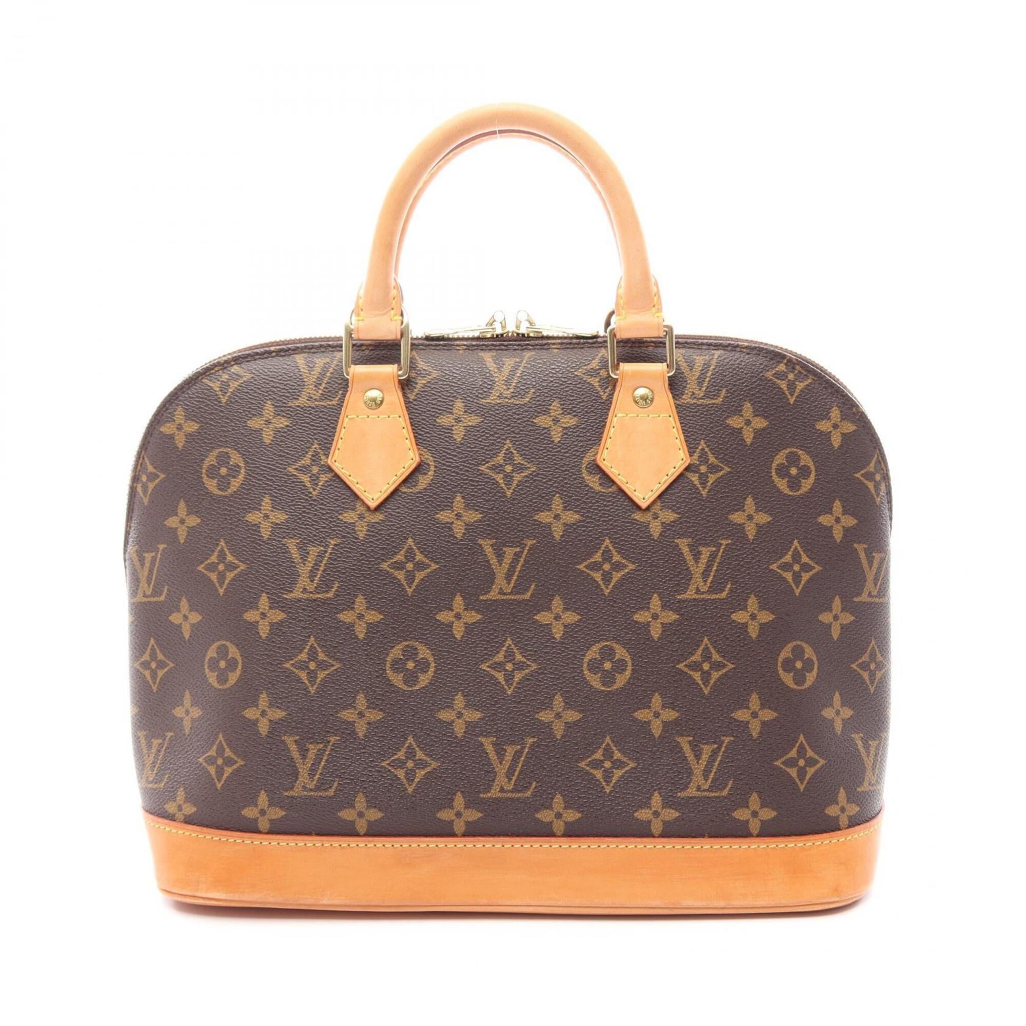 Louis Vuitton Monogram Brown Coated Canvas Leather Handbag (Pre-Owned)