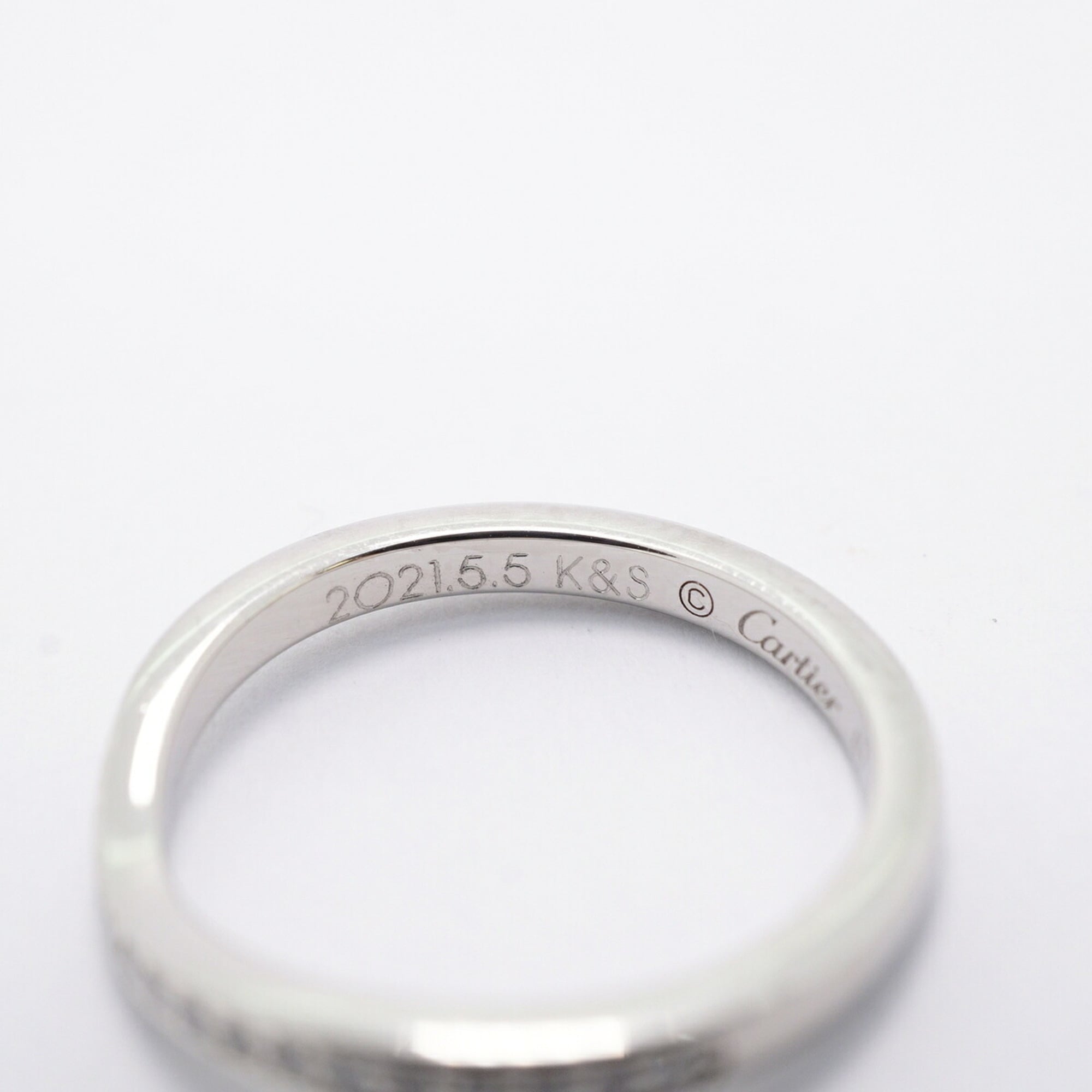 Cartier Platinum 950 Band Ring (Pre-Owned)