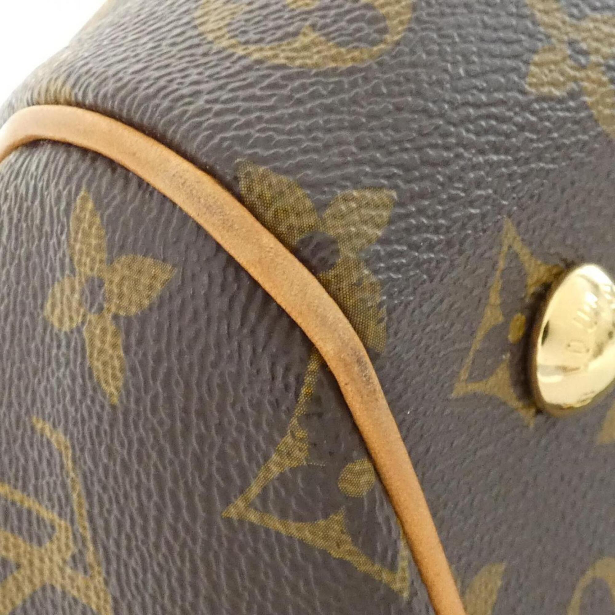 Louis Vuitton Marron Monogram Coated Canvas Handbag (Pre-Owned)