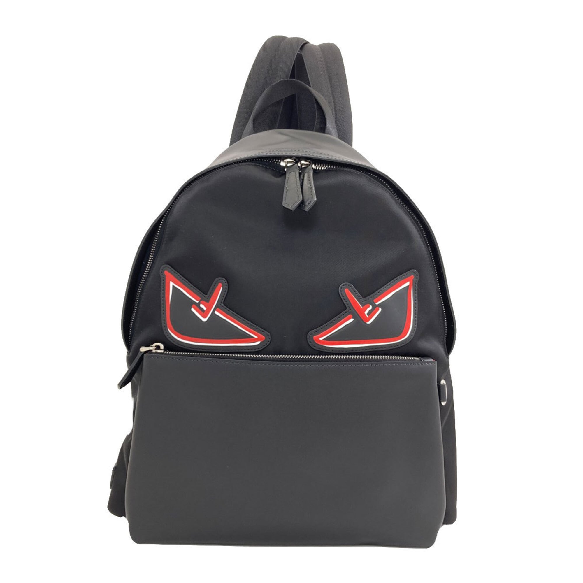 Fendi Black Leather Backpack (Pre-Owned)