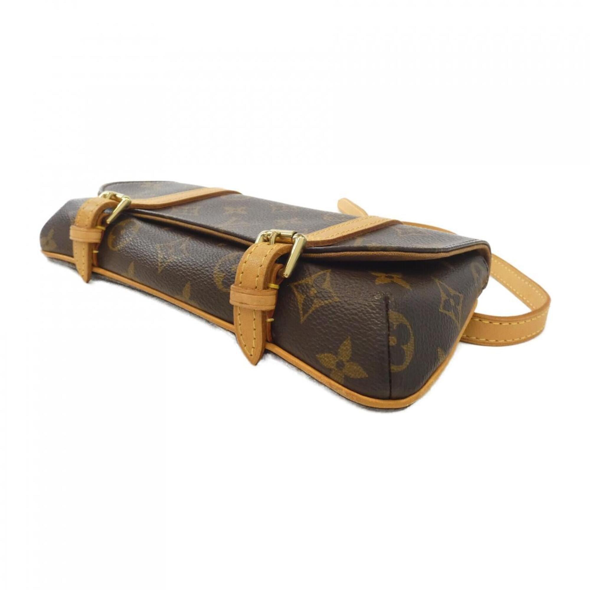 Louis Vuitton Marron Coated Canvas Fanny Pack Pochette (Pre-Owned)