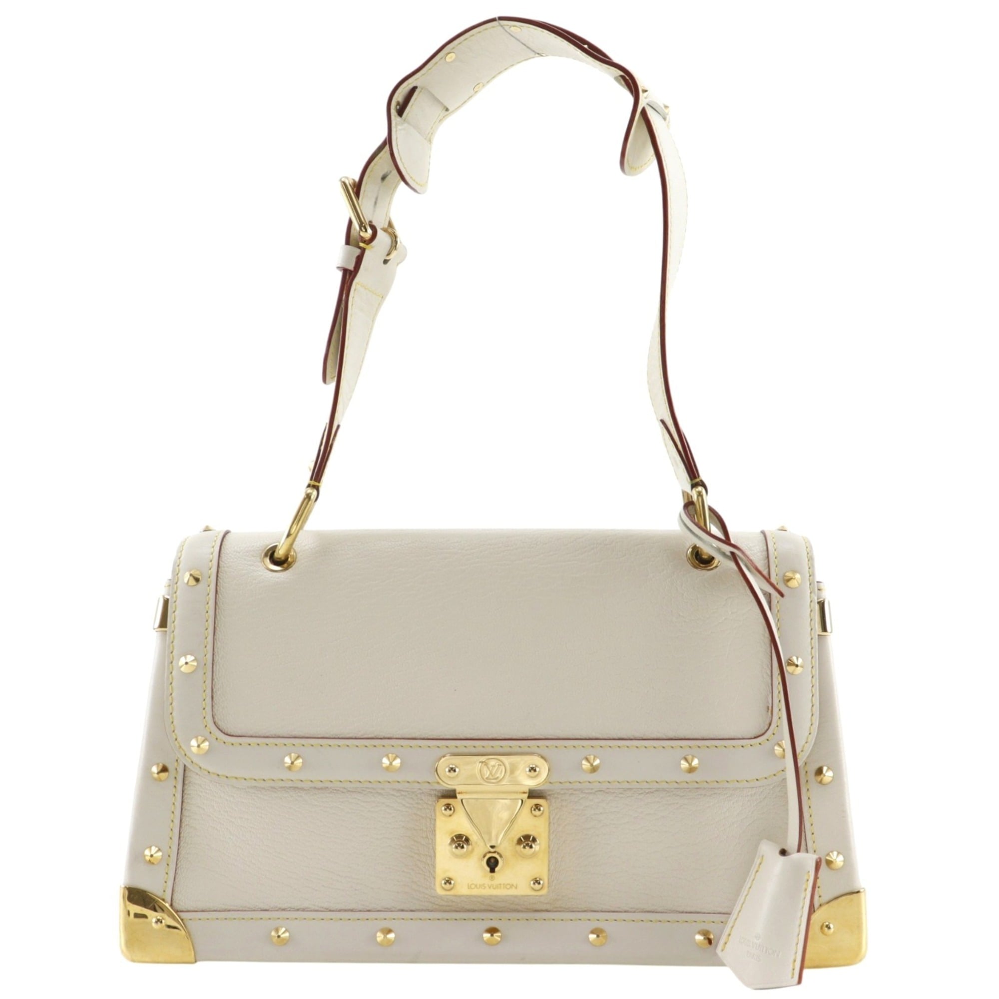 Louis Vuitton Blanc White Leather Shoulder Bag (Pre-Owned)