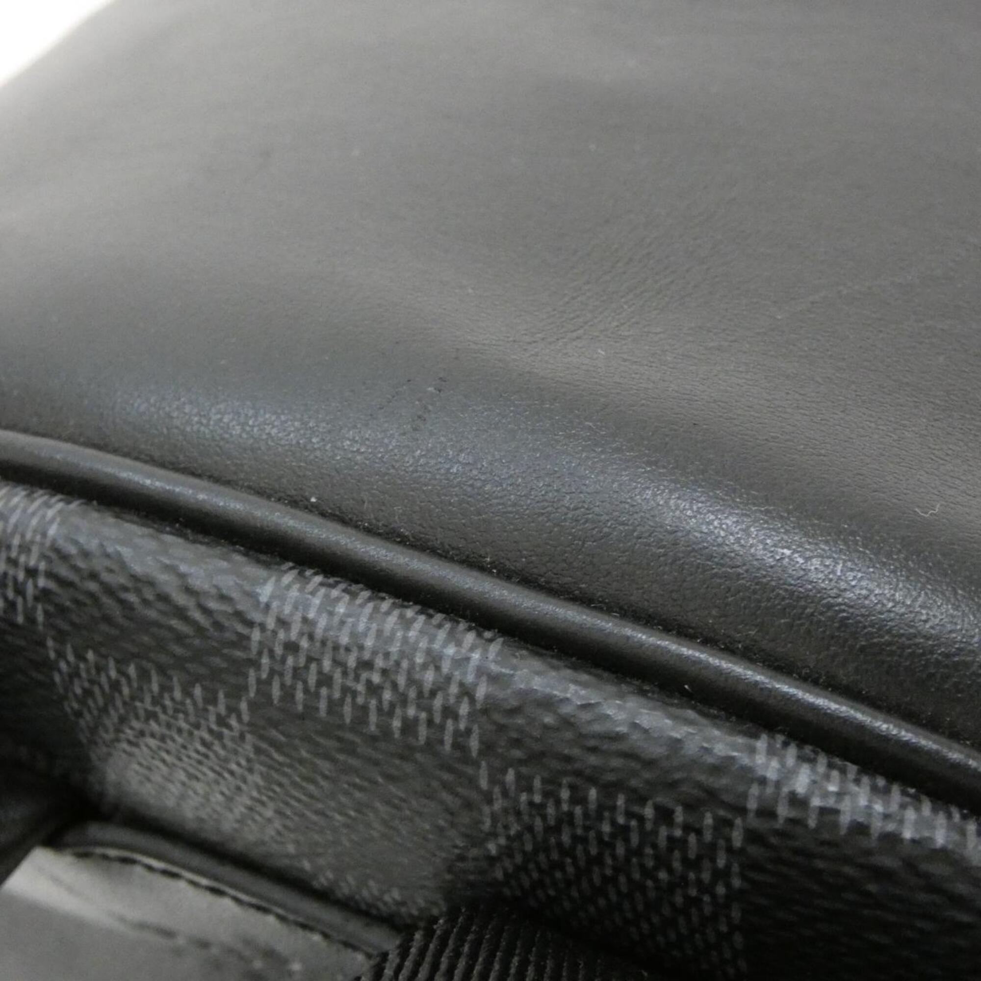 Louis Vuitton Dark Gray Graphite Coated Canvas Backpack (Pre-Owned)