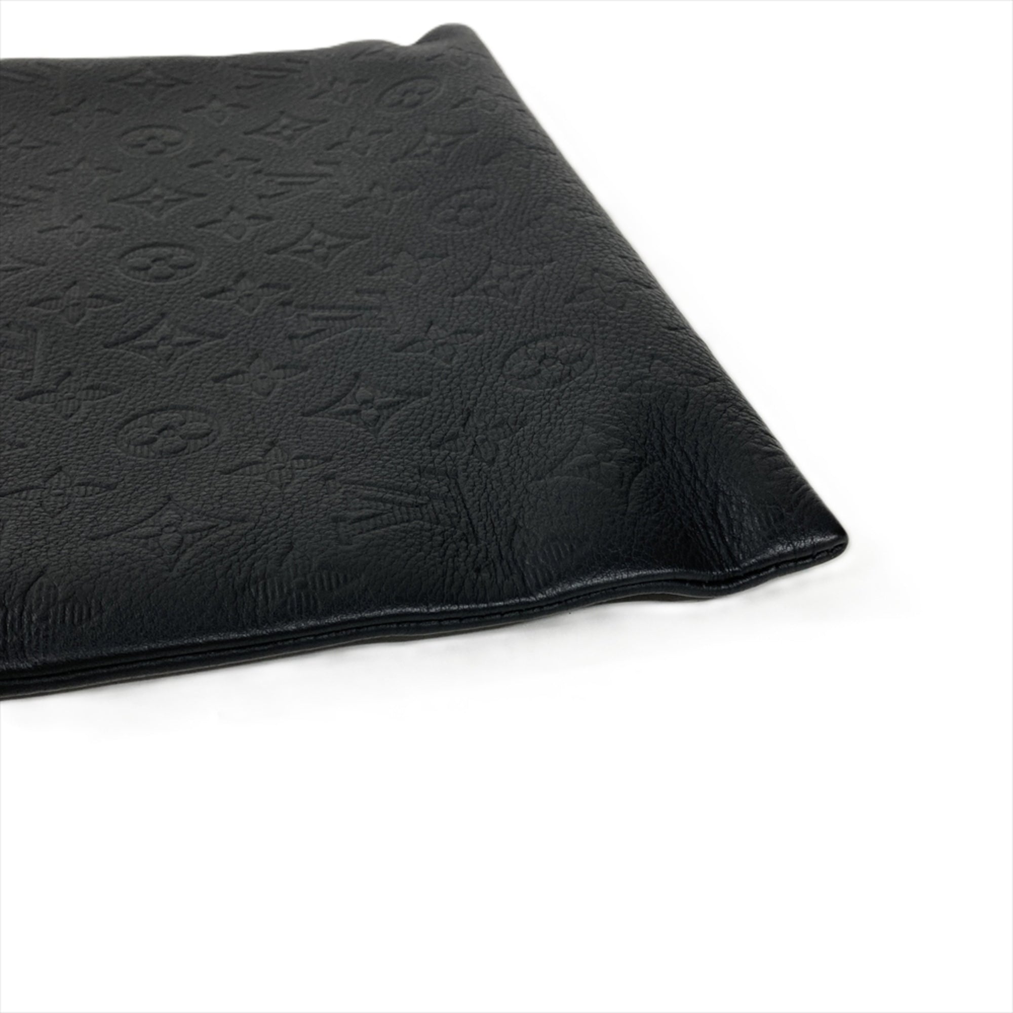 Louis Vuitton Black Galle Monogram Monogram Shadow Clutch Bag Pochette (Pre-Owned)