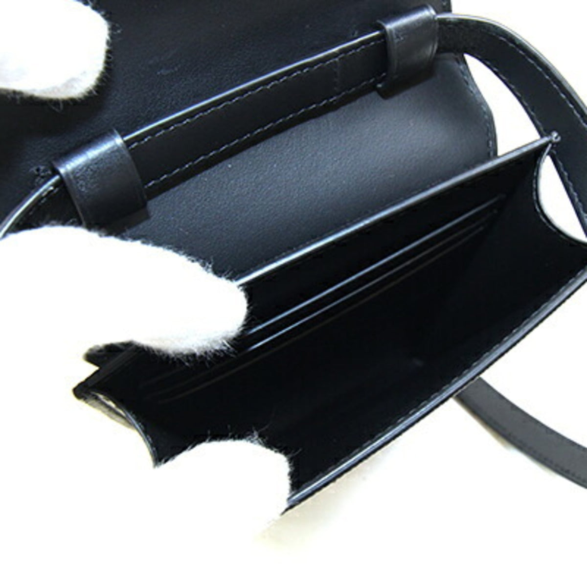 Dunhill Black Gray Pvc Leather Pochette Shoulder Bag (Pre-Owned)
