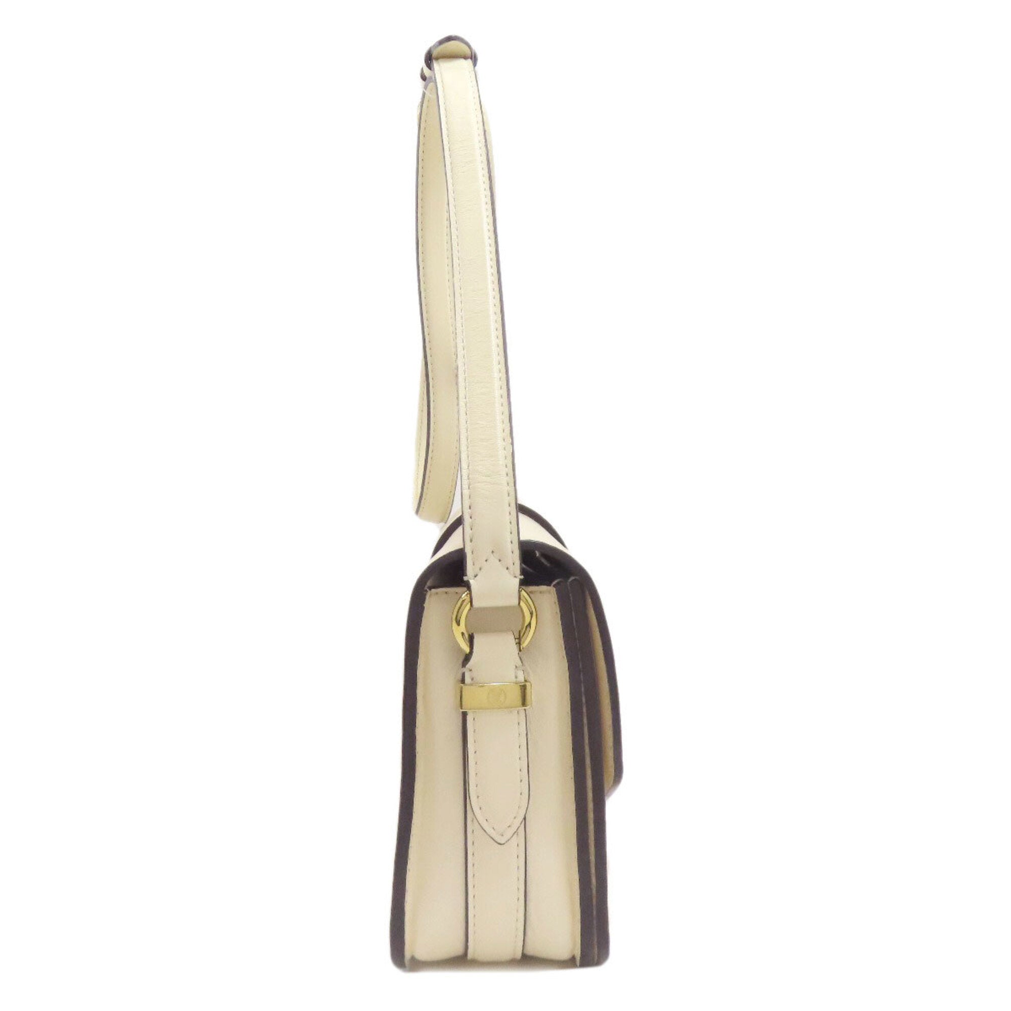 Louis Vuitton Beige Leather Shoulder Bag (Pre-Owned)
