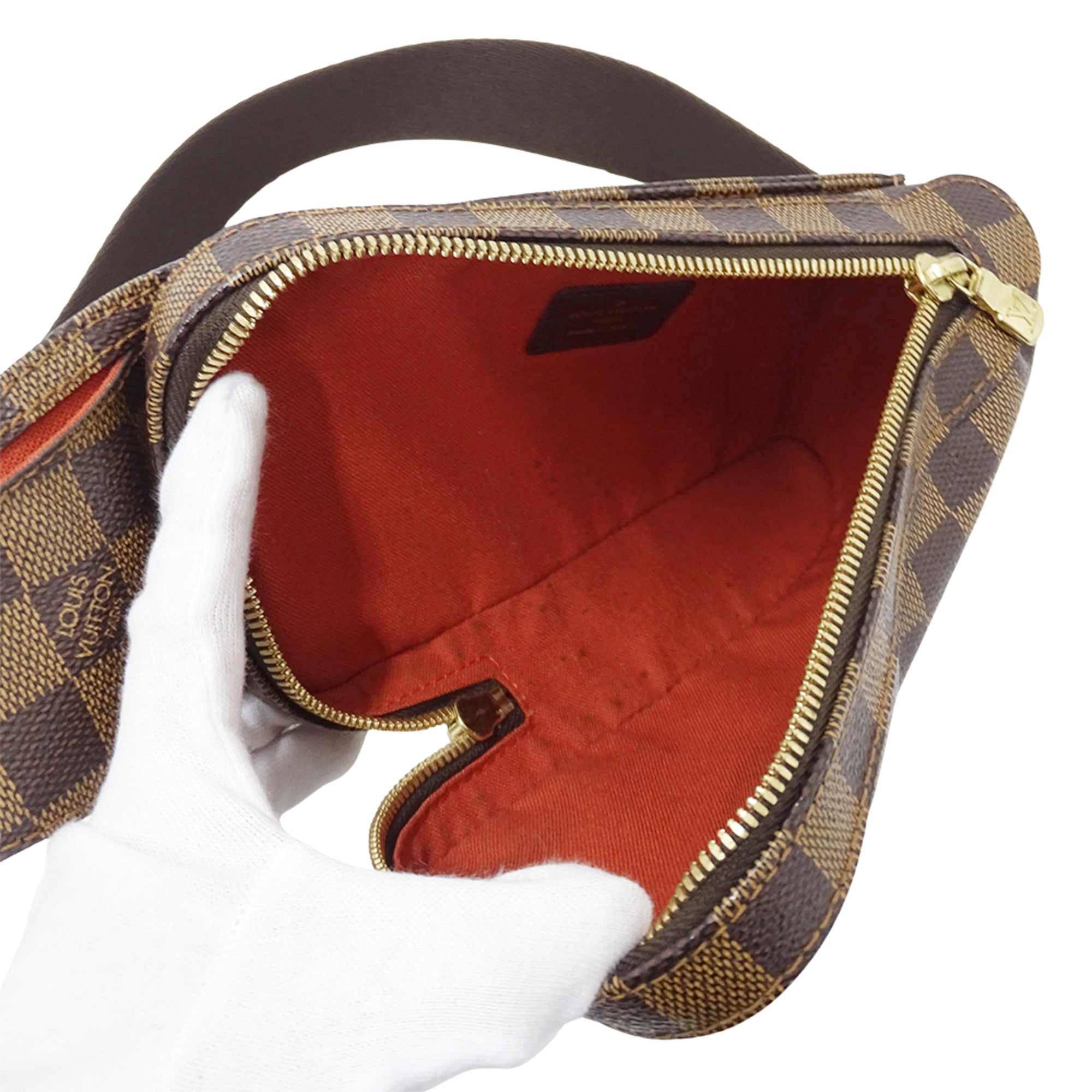 Louis Vuitton Damier Damier Canvas Ebene Damier Canvas Handbag Sling Bag (Pre-Owned)