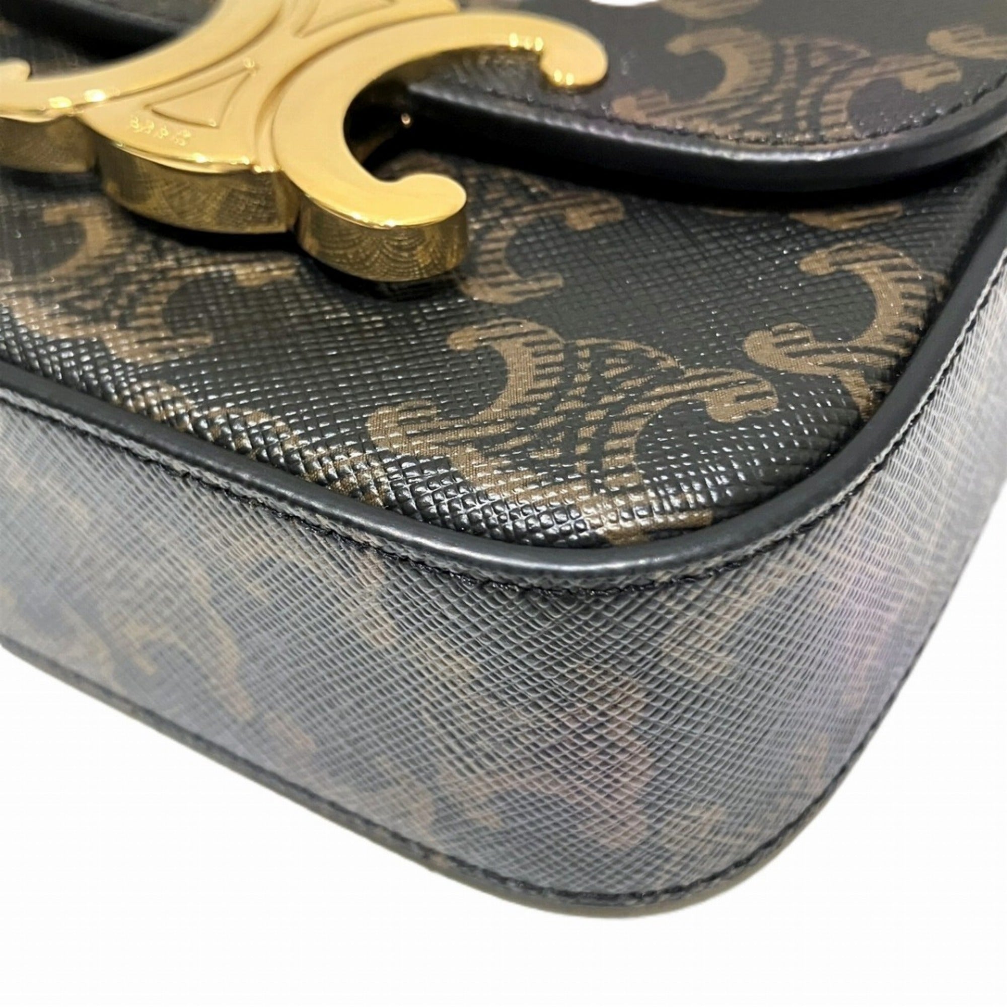 Celine Brown Pvc Shoulder Bag (Pre-Owned)