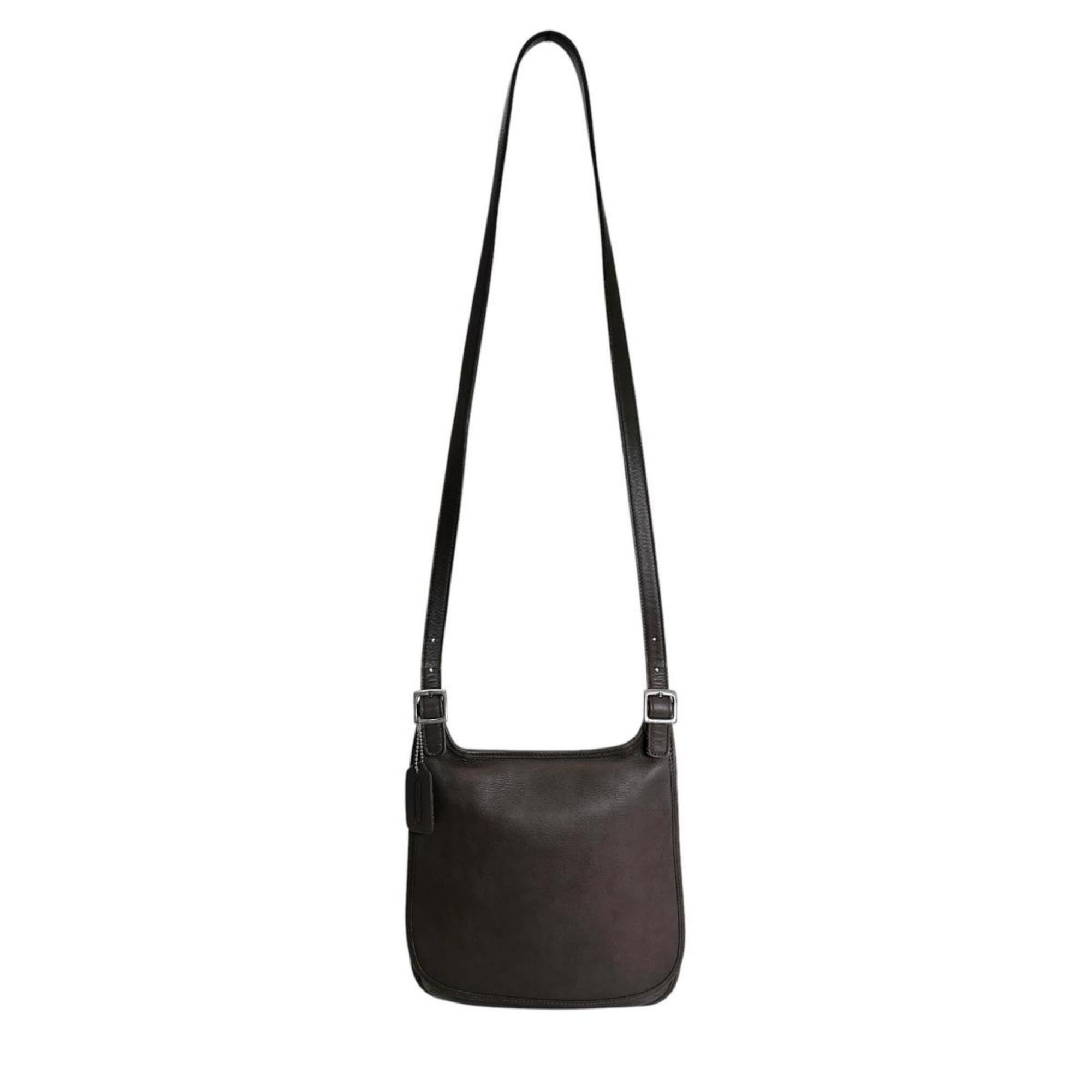 Coach Black Leather Handbag Shoulder Bag (Pre-Owned)