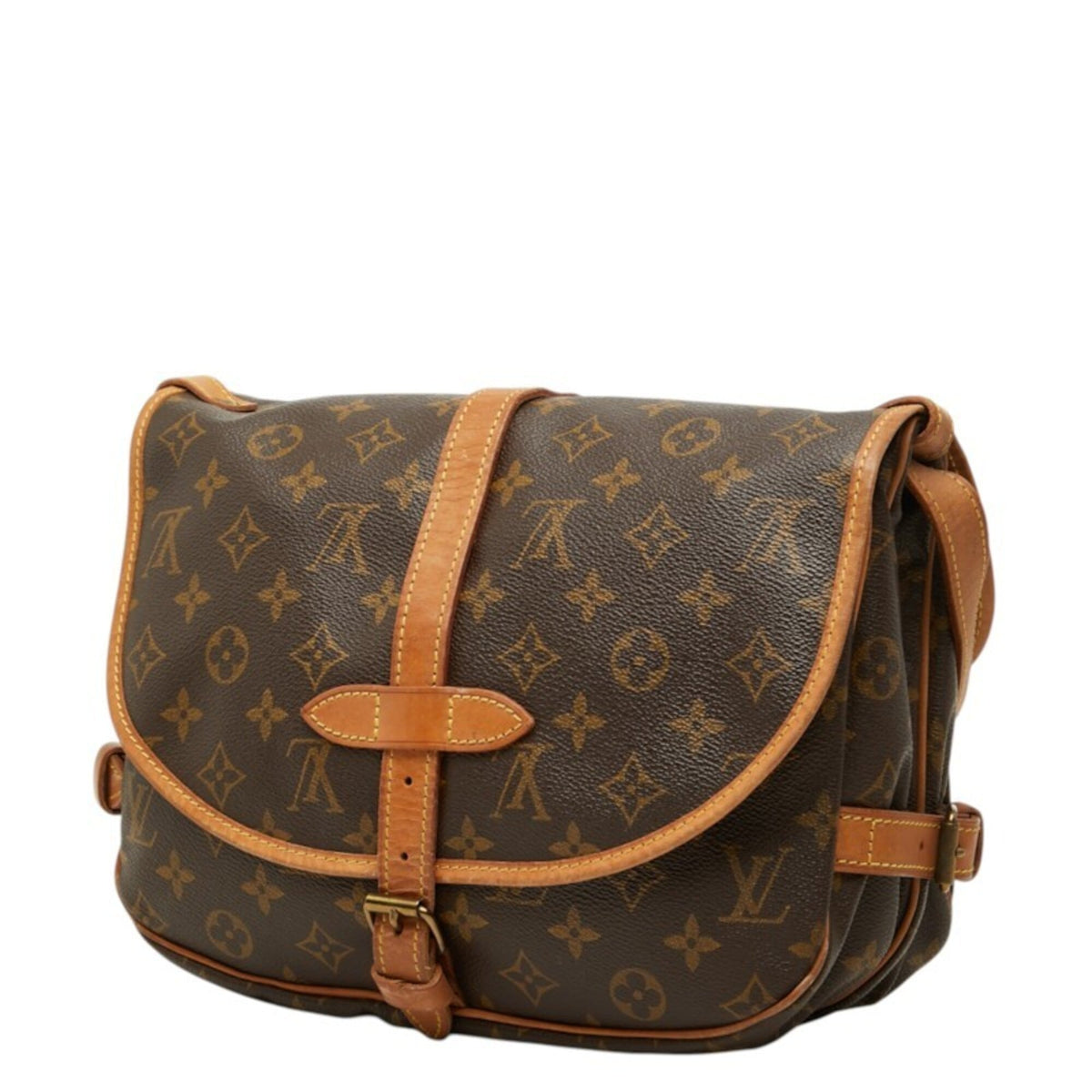 Louis Vuitton Monogram Brown Pvc Leather Shoulder Bag (Pre-Owned)