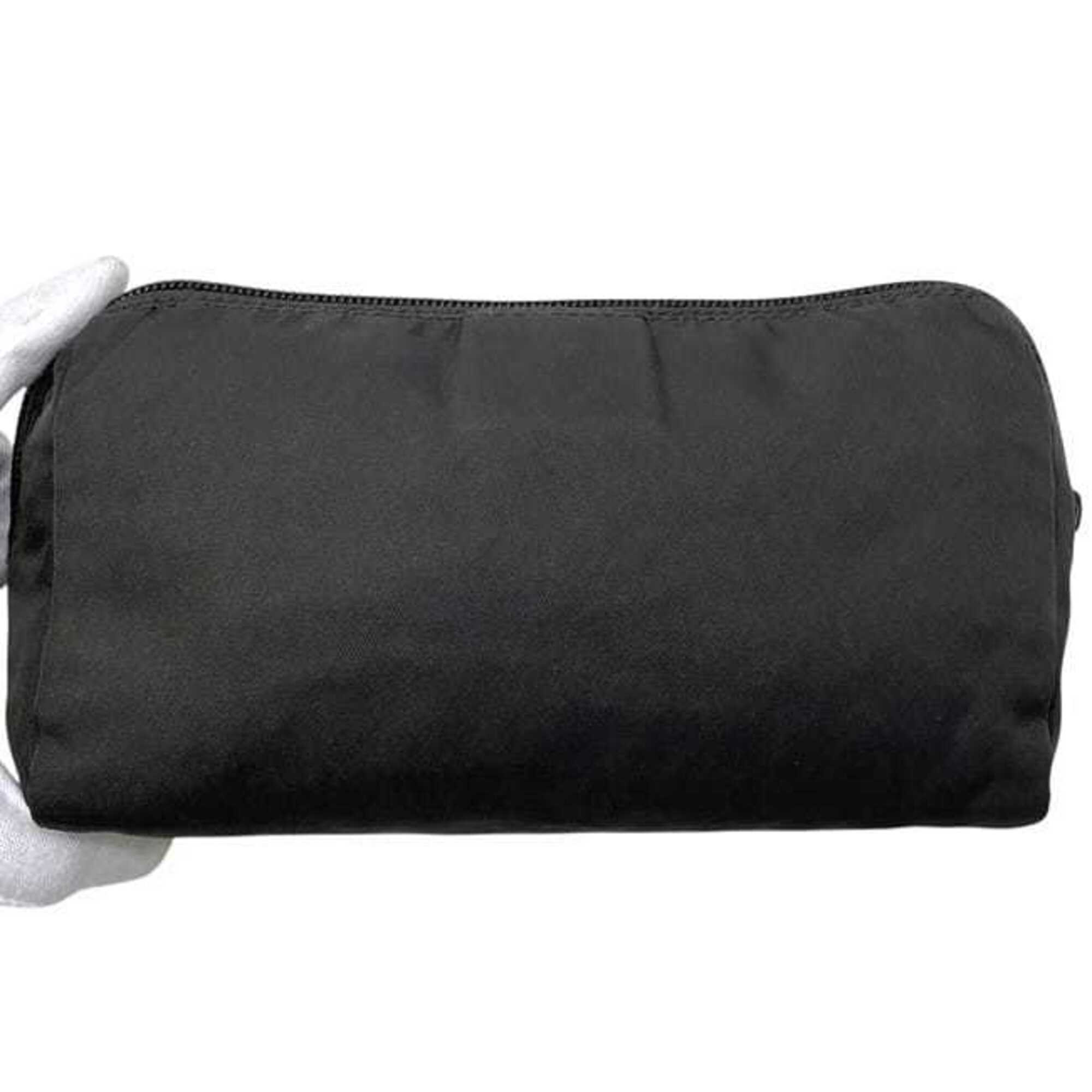 Prada Brown Dark Brown Nylon Pouch (Pre-Owned)