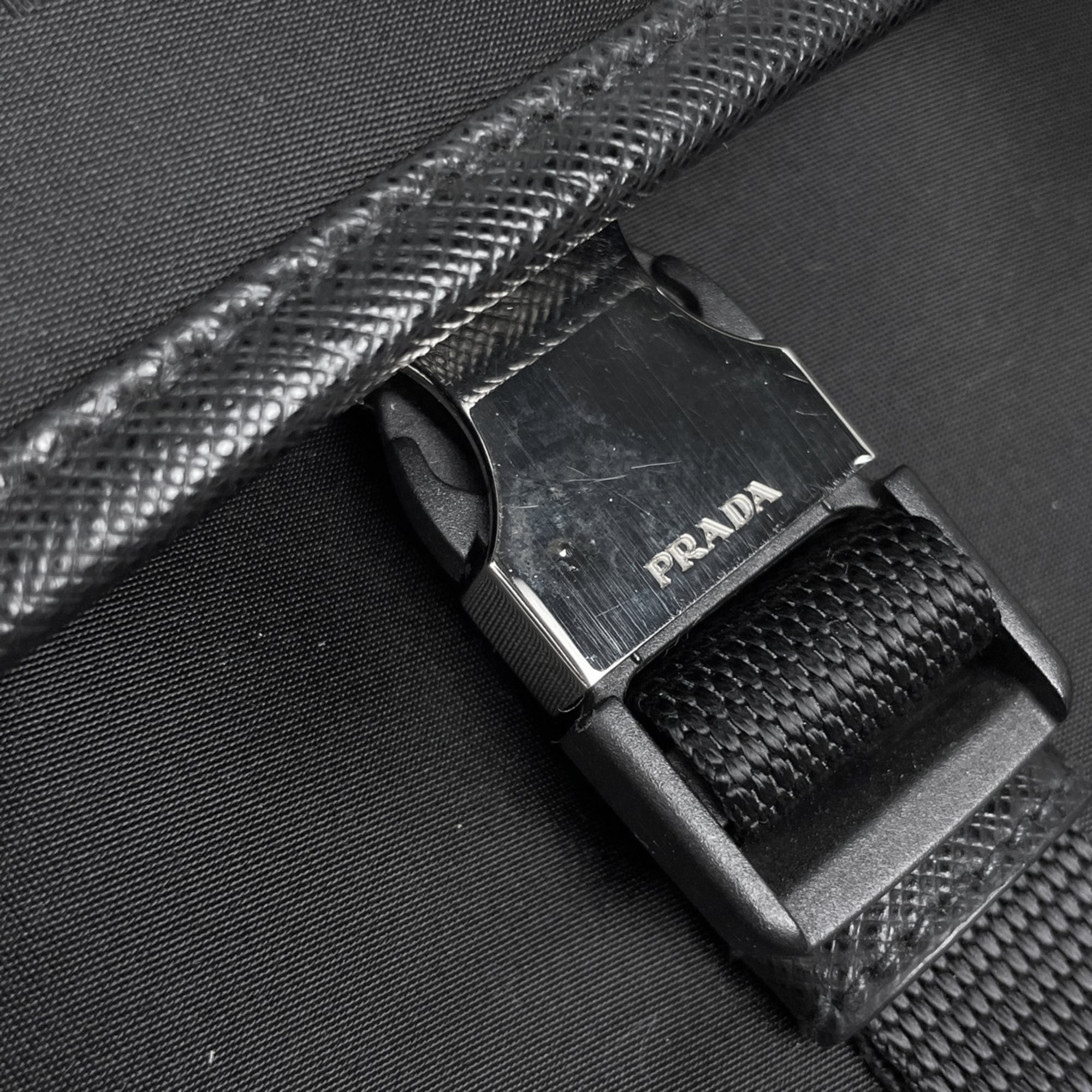 Prada Black Nylon Shoulder Bag (Pre-Owned)