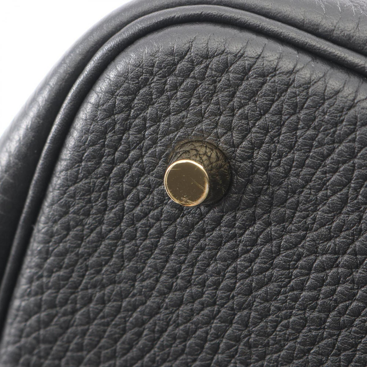 Hermes Black Taurillon Clemence Leather Handbag (Pre-Owned)