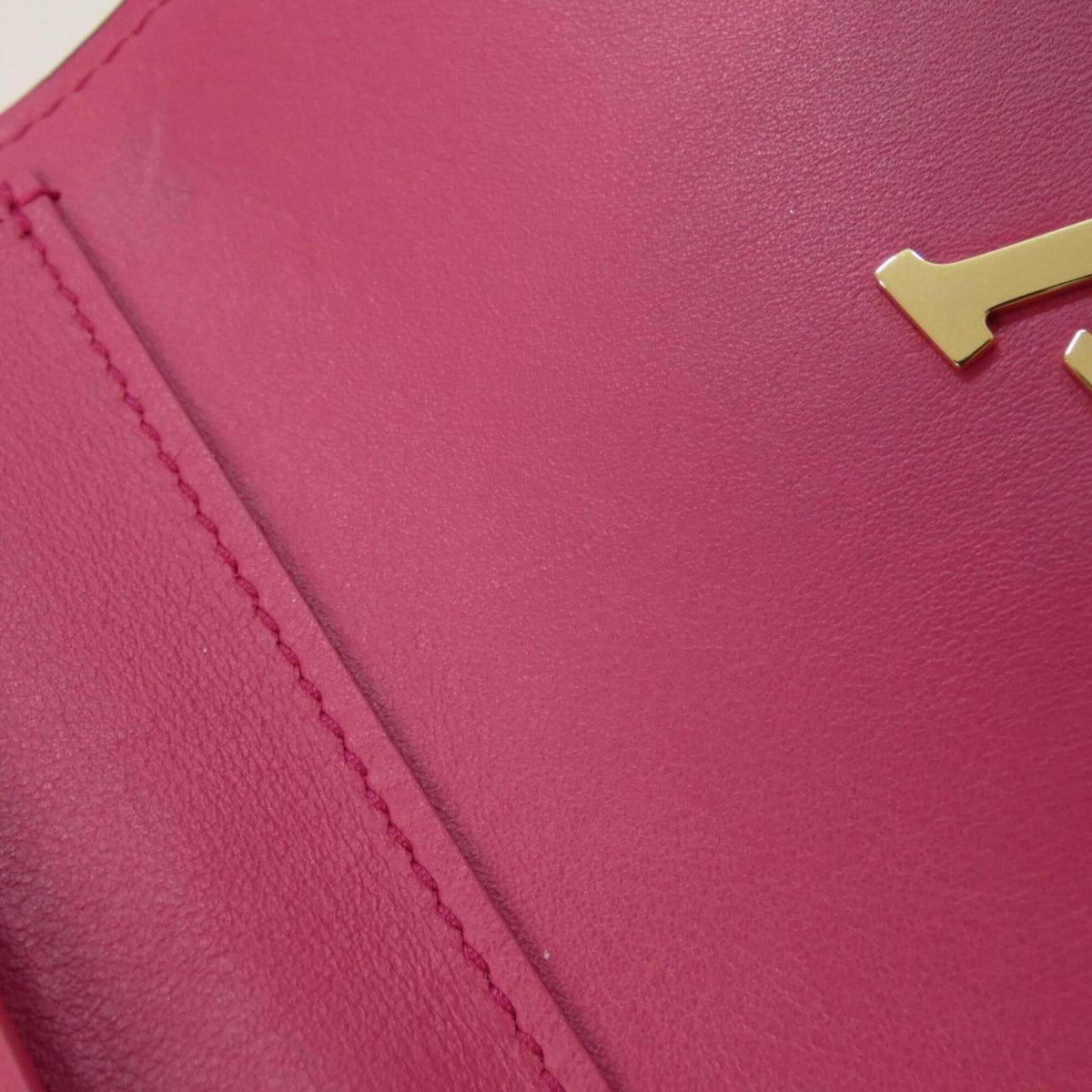 Louis Vuitton Taurillon Black Hot Pink Leather Wallet (Bi-Fold) (Pre-Owned)