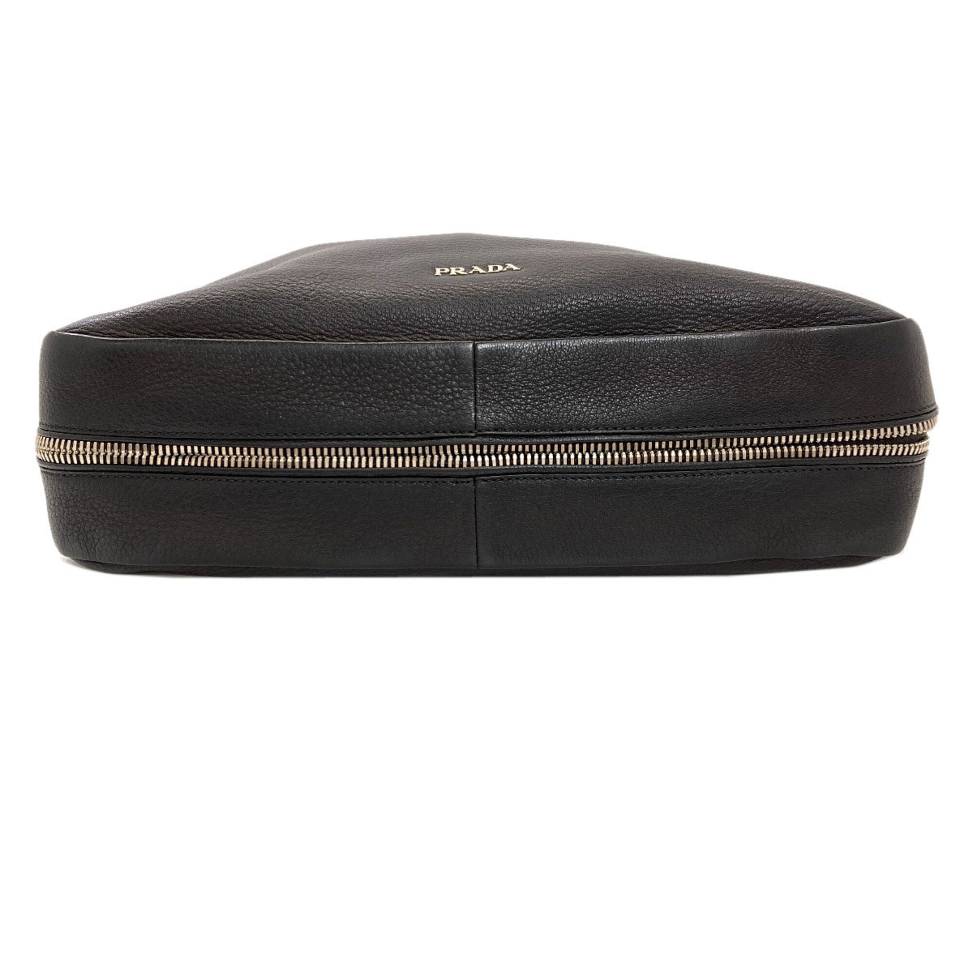 Prada Black Leather Shoulder Bag (Pre-Owned)