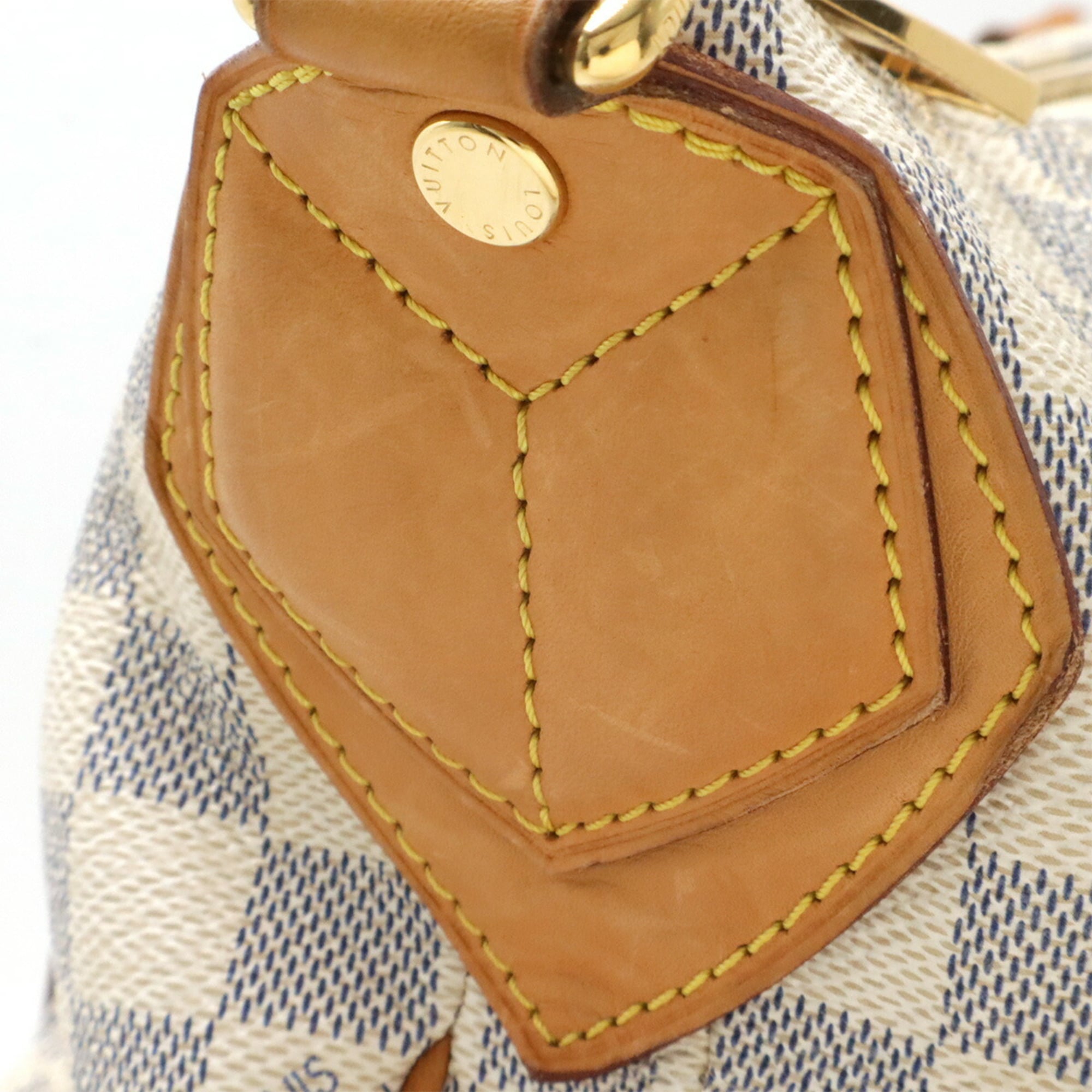 Louis Vuitton Ivory Damier Azur Canvas Pvc Coated Canvas Handbag Tote Bag (Pre-Owned)