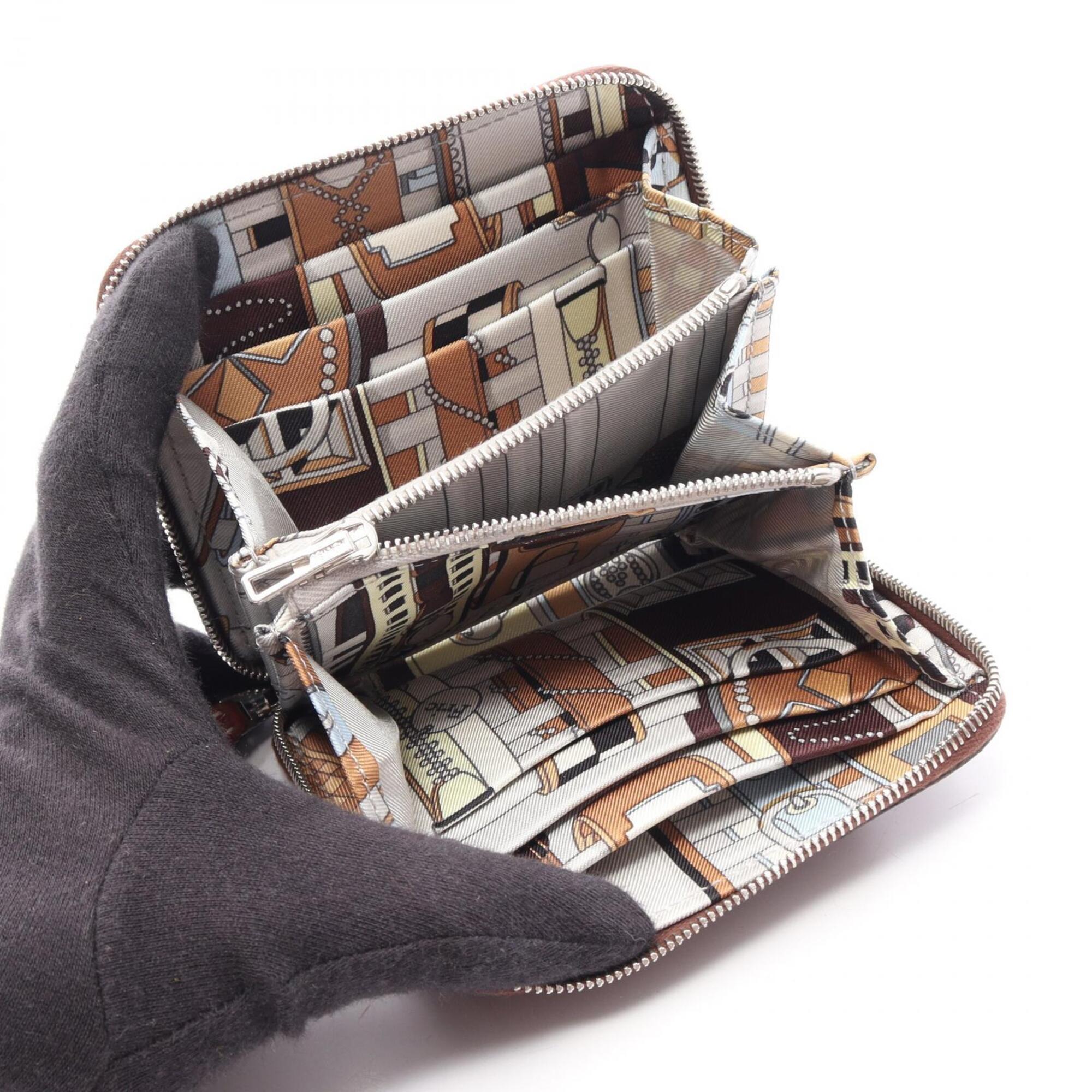 Hermes Brown Epsom Leather Coin Purse/Coin Case (Pre-Owned)