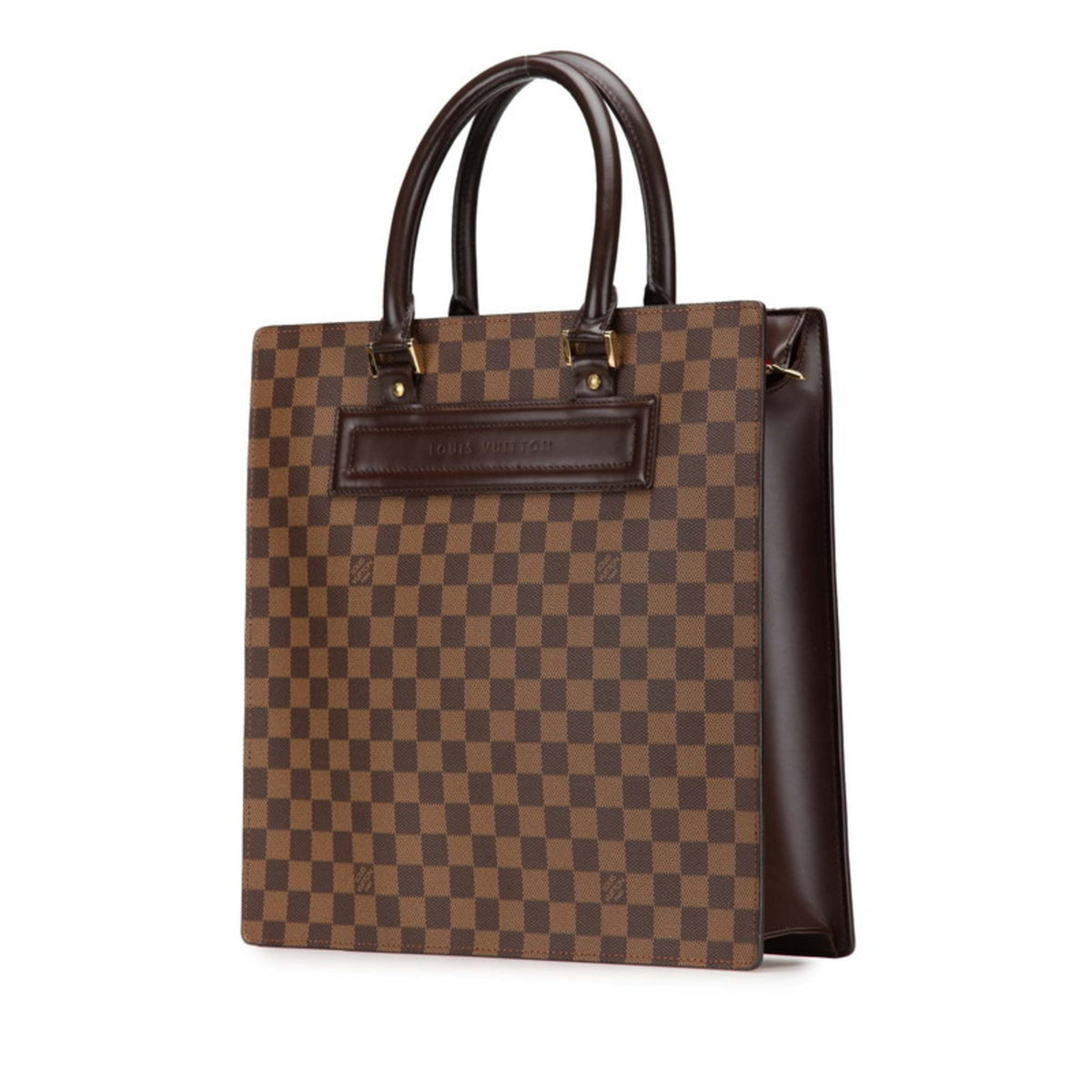 Louis Vuitton Brown Pvc Leather Handbag Tote Bag (Pre-Owned)