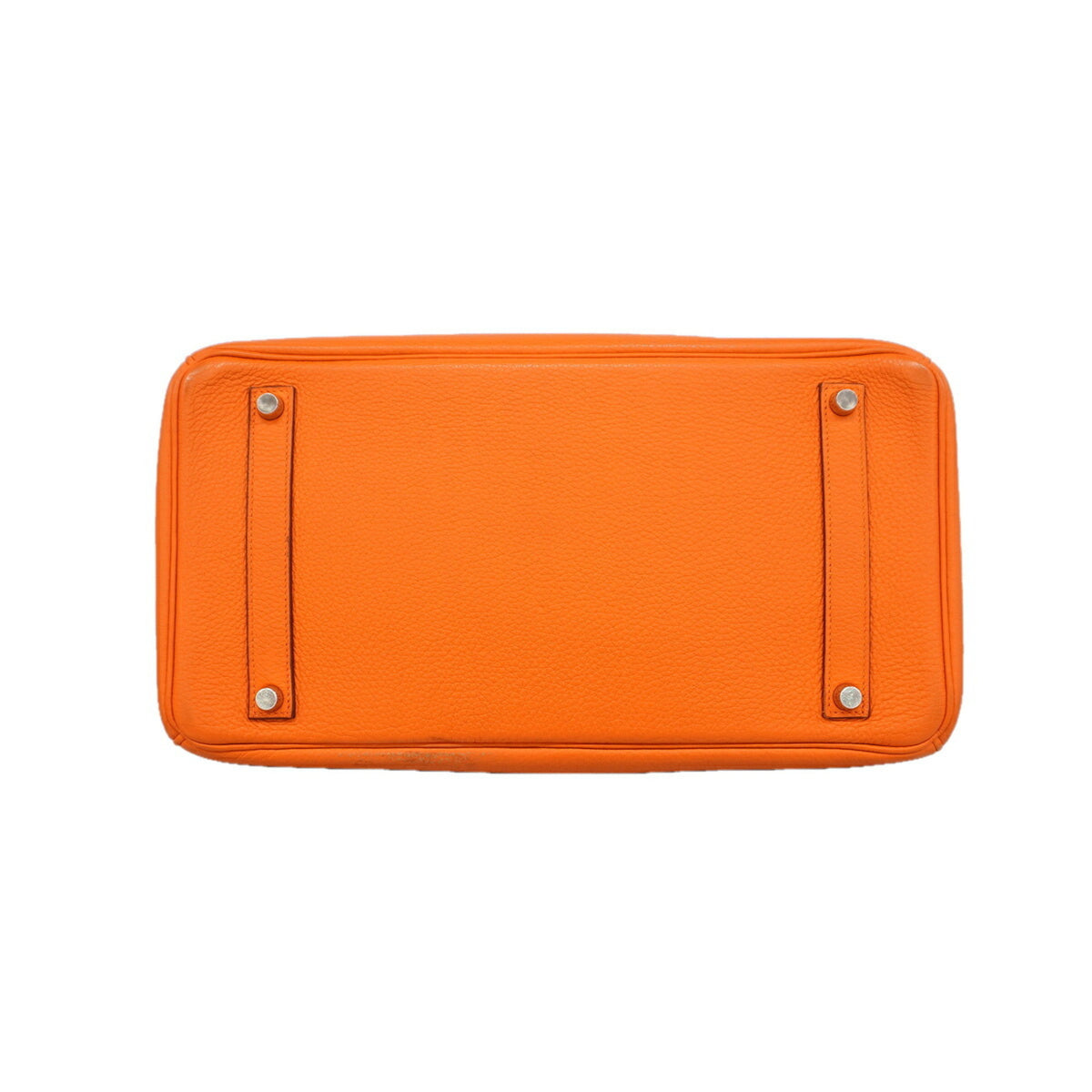 Hermes Orange Togo Leather Handbag (Pre-Owned)