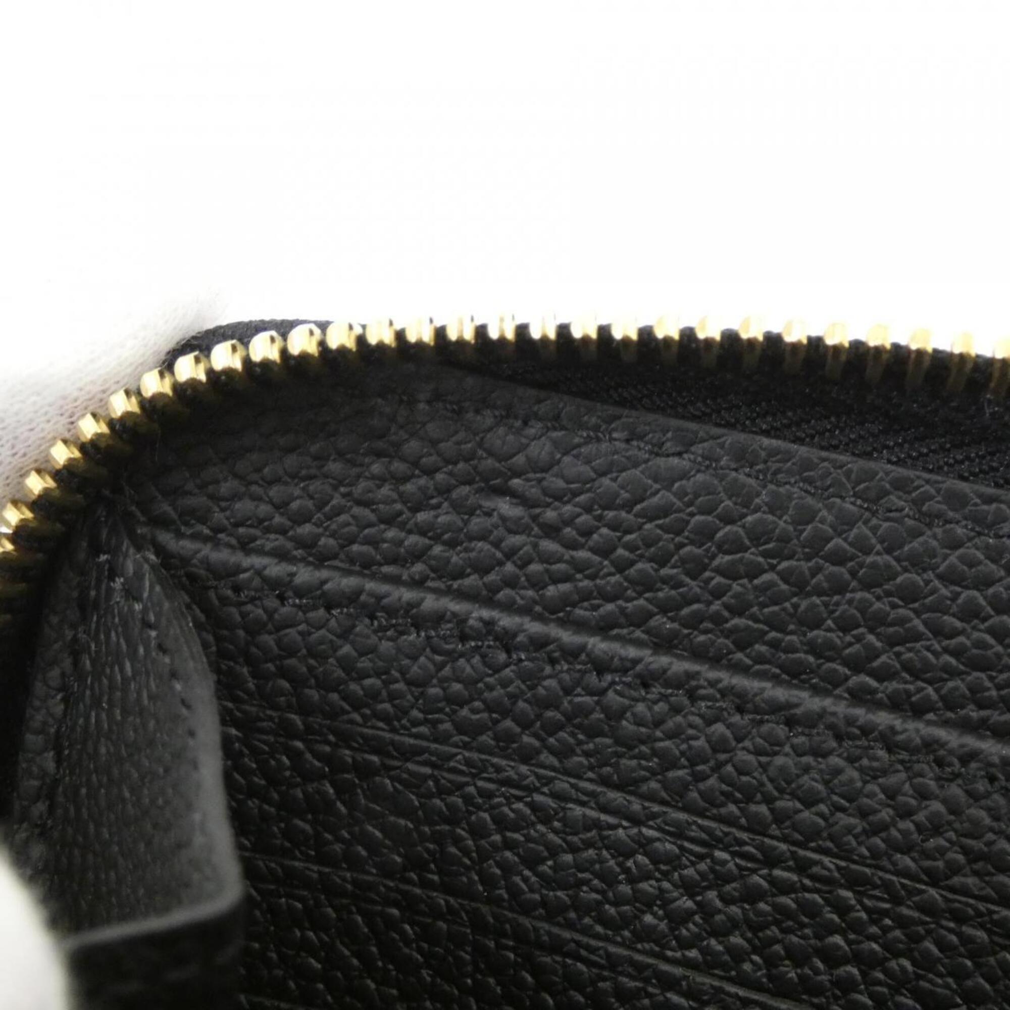 Louis Vuitton Black Leather Long Wallet (Bi-Fold) (Pre-Owned)