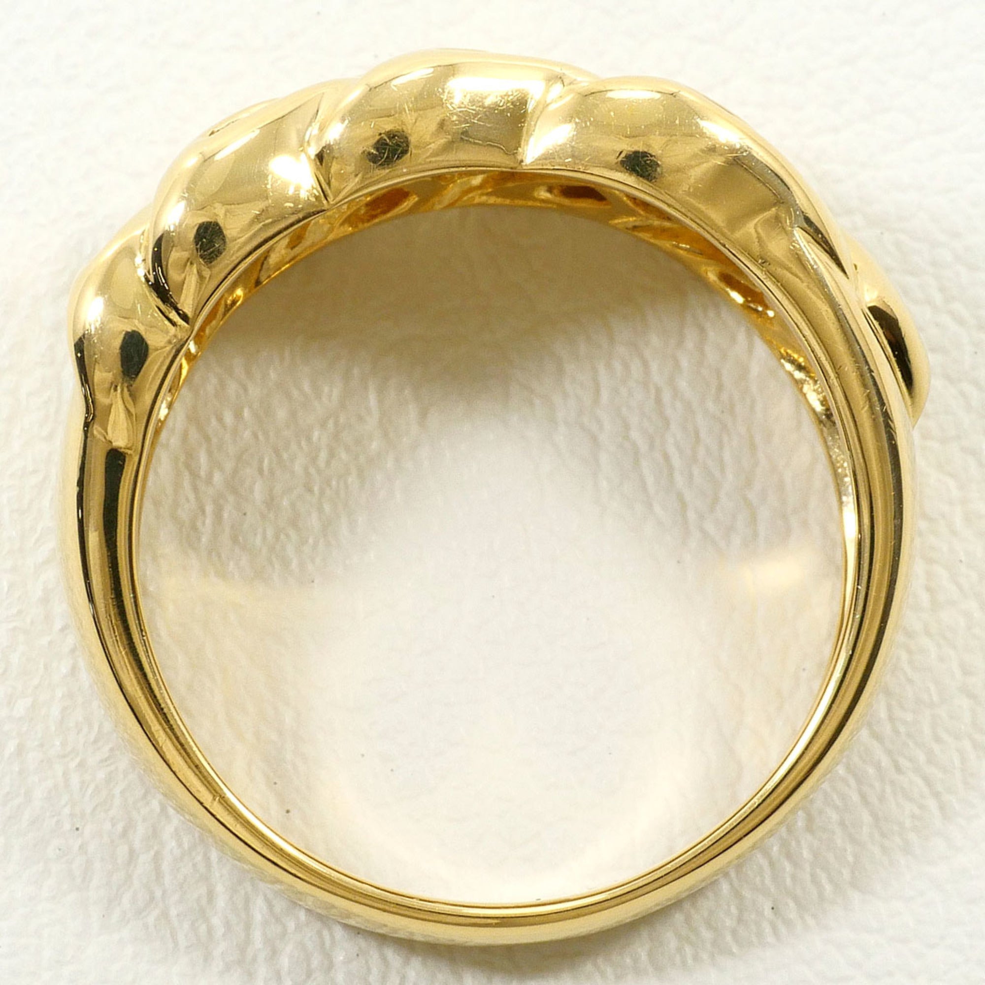 Unbranded Brown Yellow Gold Yellow Gold (18K) Band Ring (Pre-Owned)