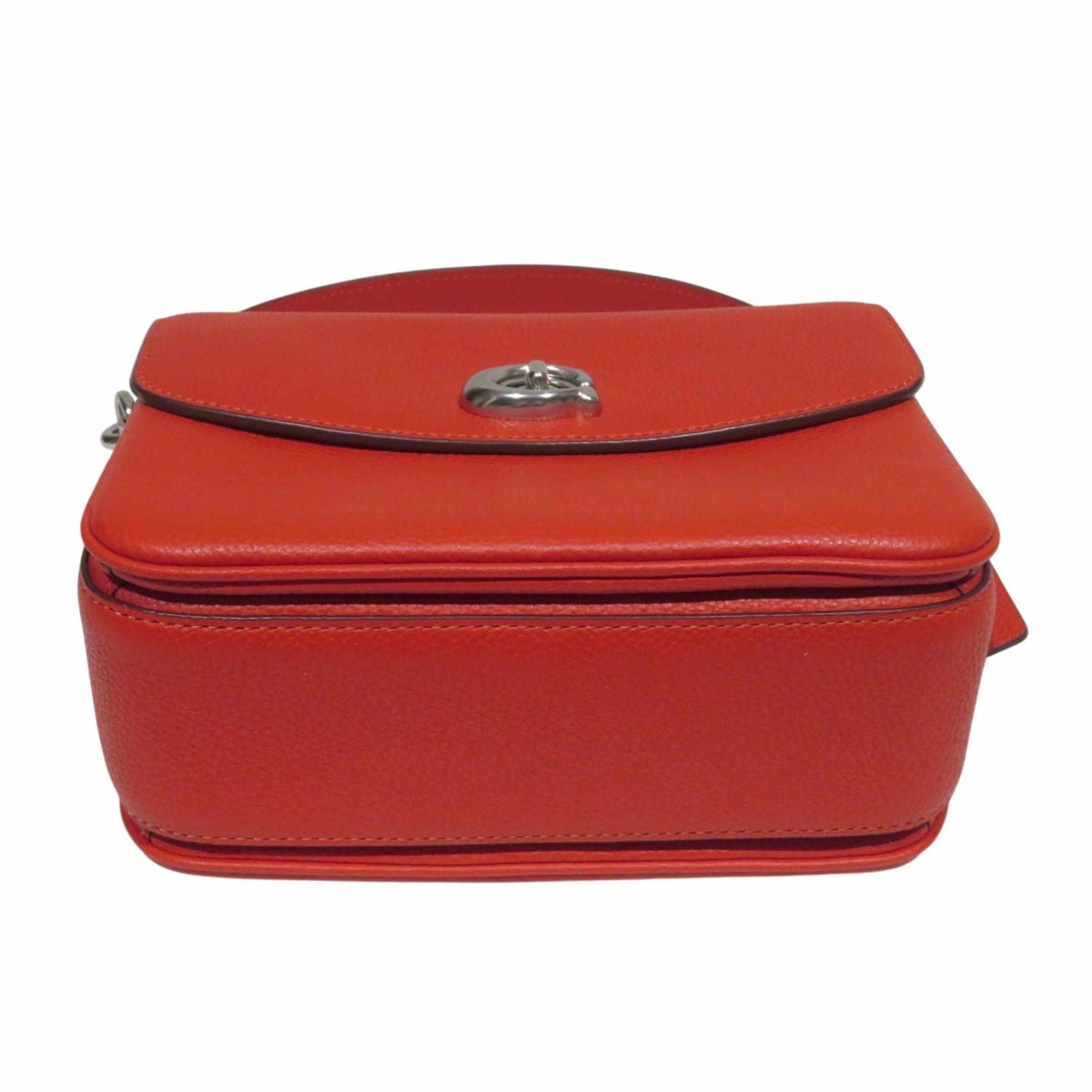 Coach Red Color Leather Shoulder Bag (Pre-Owned)