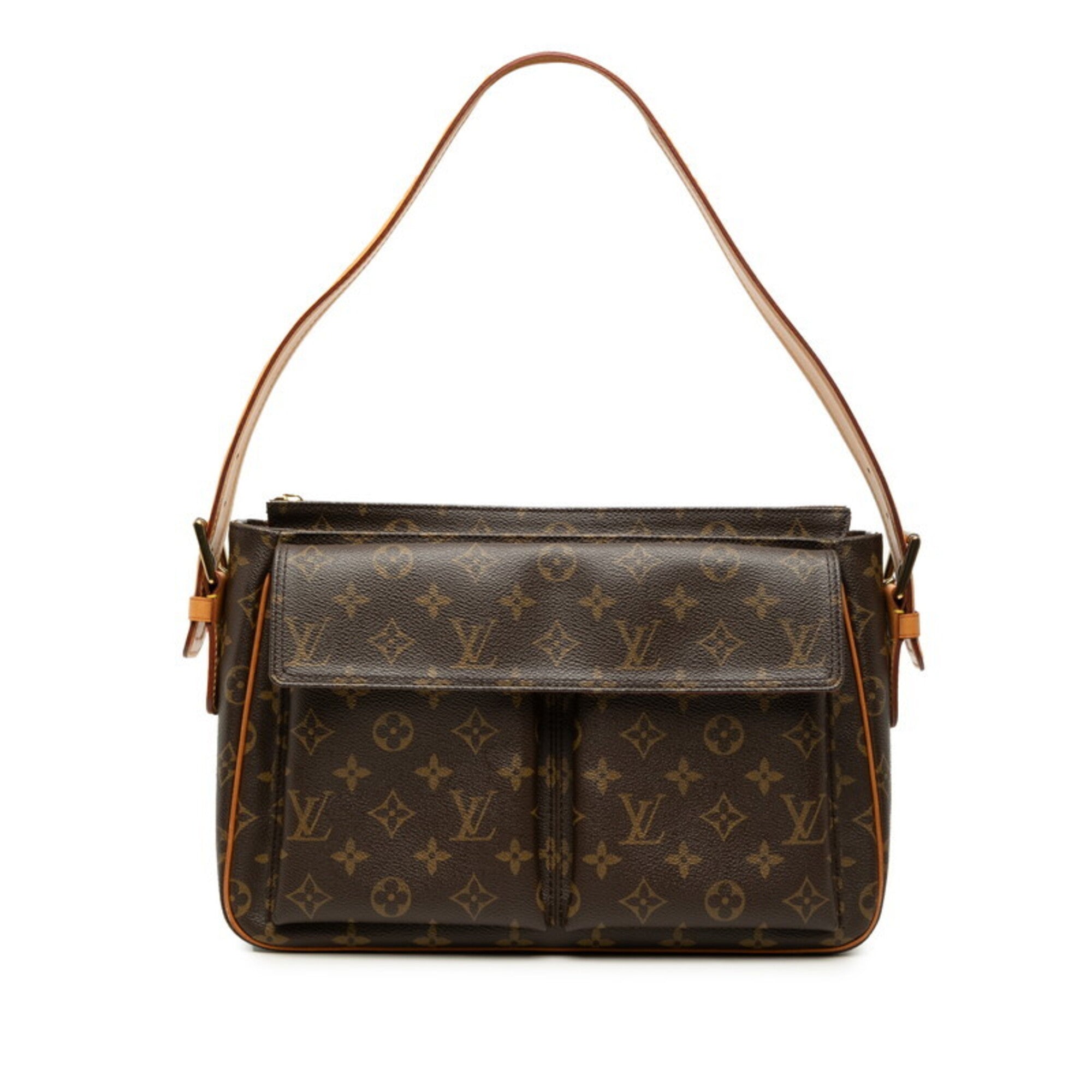 Louis Vuitton Monogram Brown Pvc Leather Shoulder Bag (Pre-Owned)