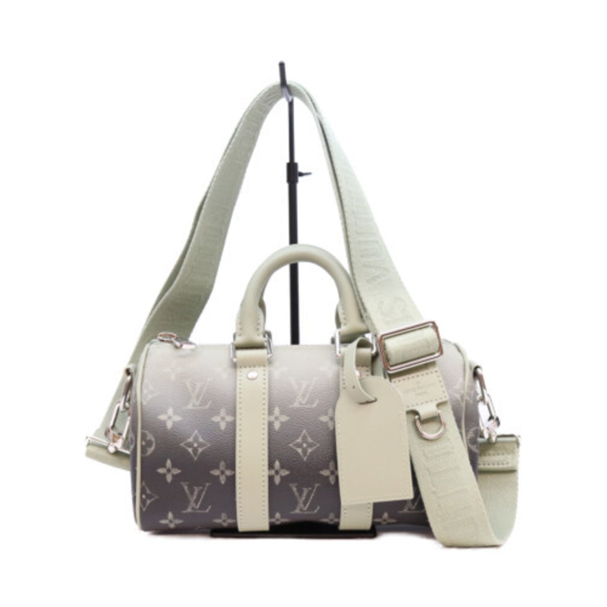 Louis Vuitton Green Khaki Monogram Boston Bag (Pre-Owned)