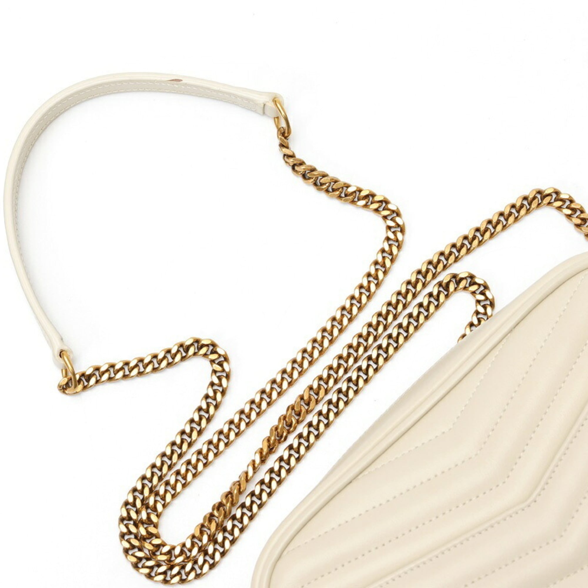 Saint Laurent Ivory White Leather Shoulder Bag (Pre-Owned)