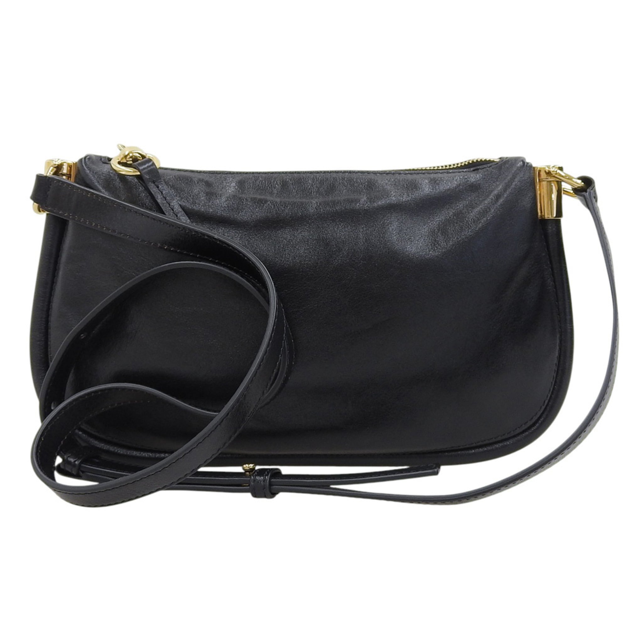 Chloé Black Leather Shoulder Bag (Pre-Owned)