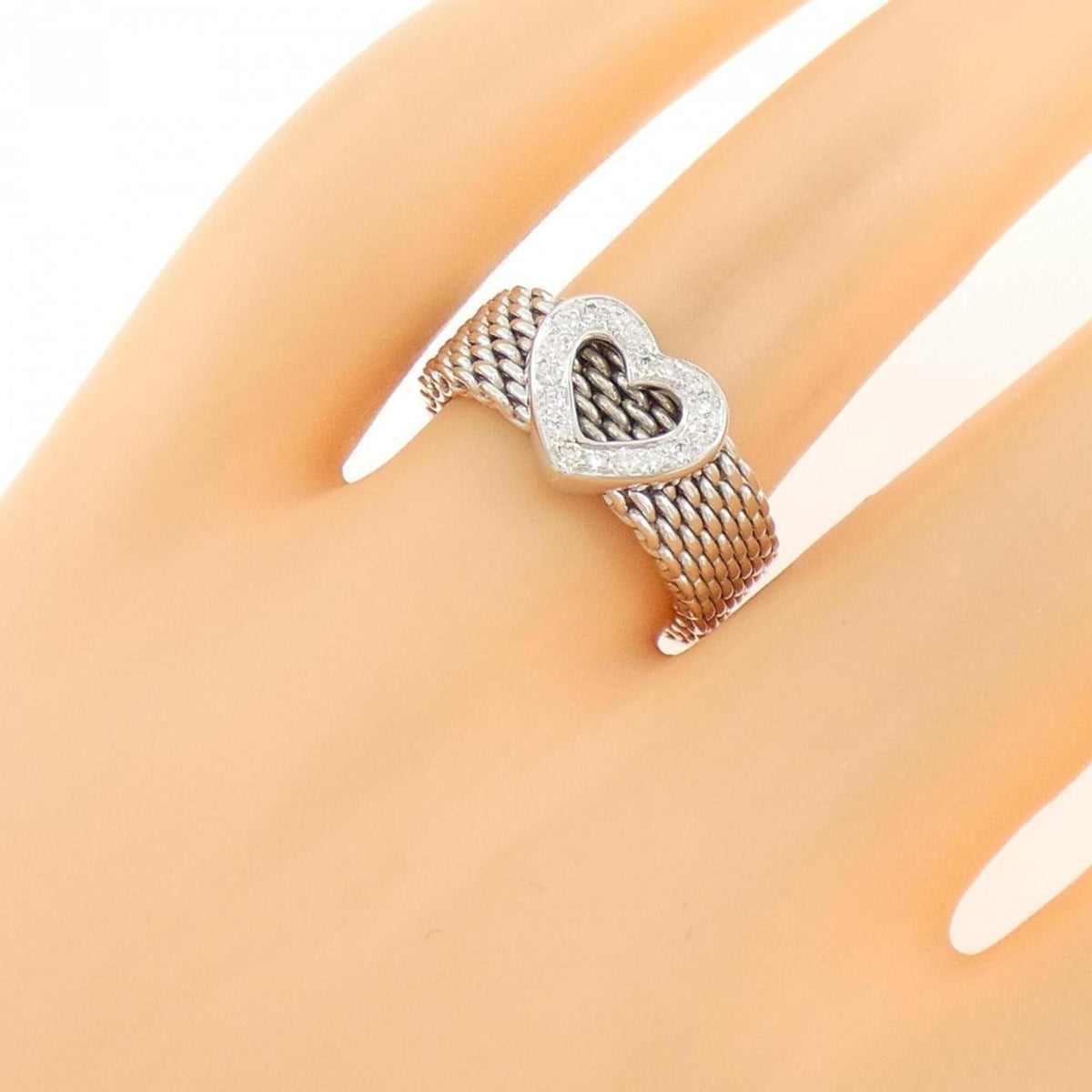 Tiffany White Gold (18K) Band Ring (Pre-Owned)