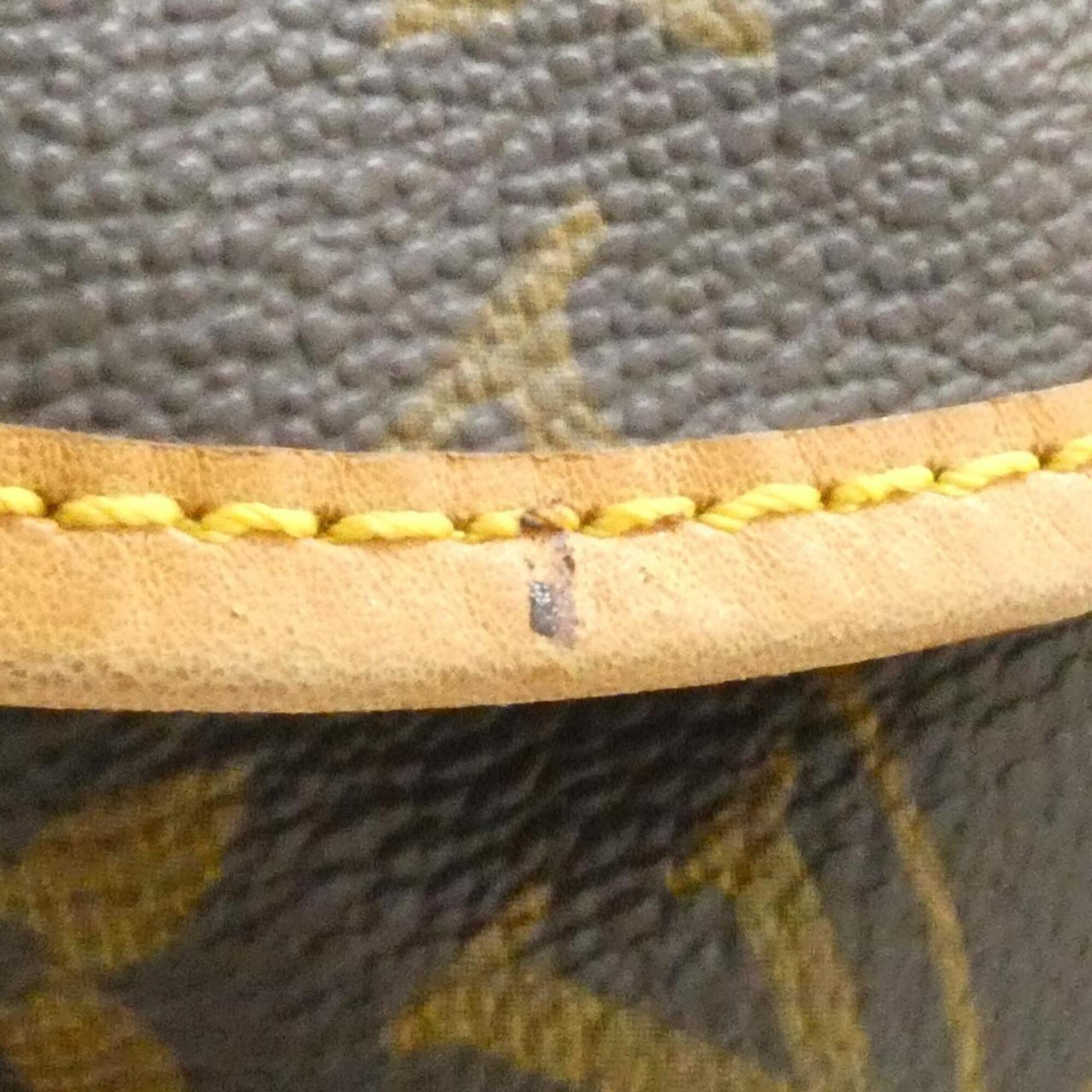 Louis Vuitton Marron Coated Canvas Shoulder Bag (Pre-Owned)