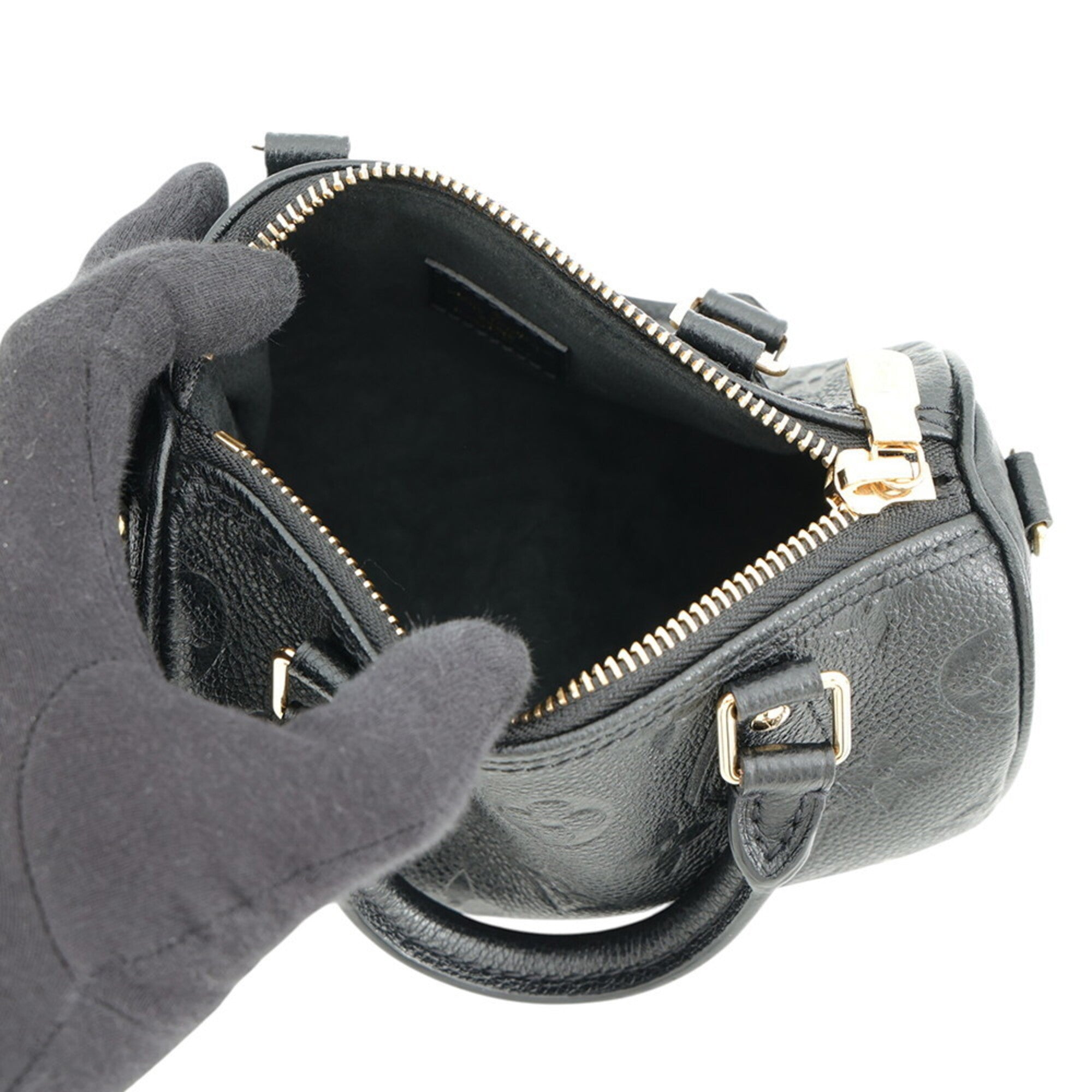 Louis Vuitton Black Monogram Noir Monogram Empreinte Handbag (Pre-Owned)