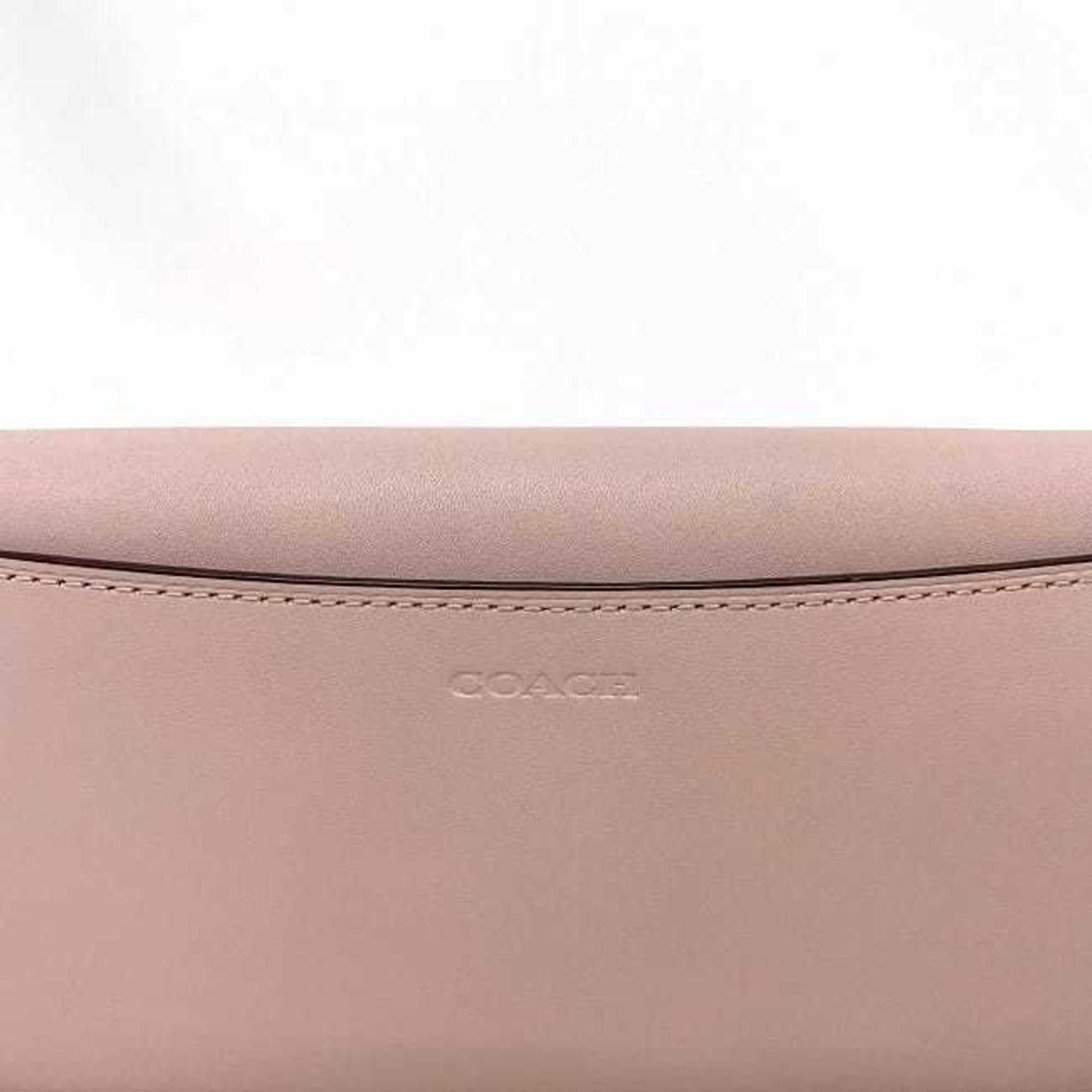 Coach Black Pink Leather Long Wallet (Bi-Fold) (Pre-Owned)