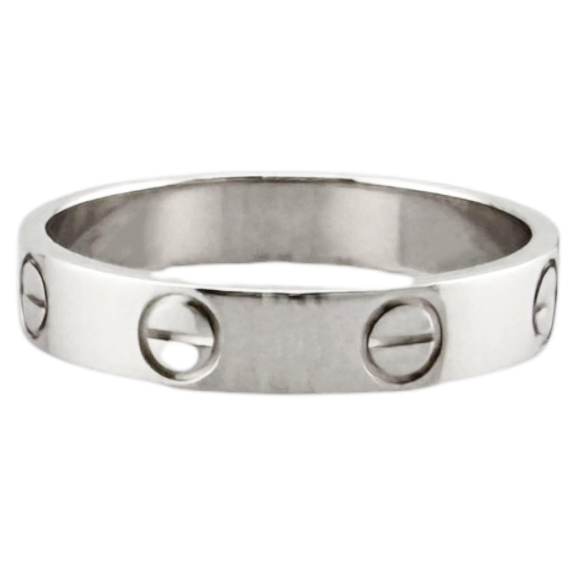 Cartier White Gold White Gold (18K) Band Ring (Pre-Owned)