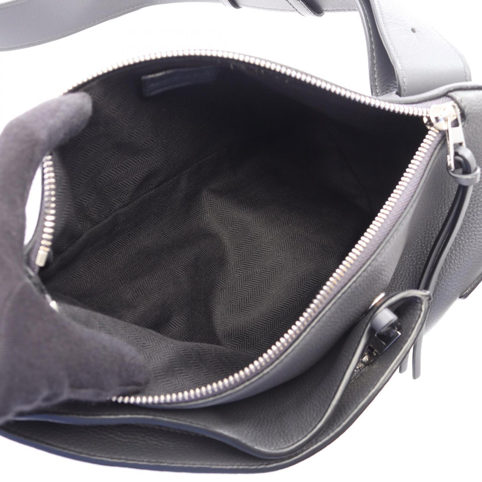 Loewe Gray Leather Fanny Pack Handbag (Pre-Owned)
