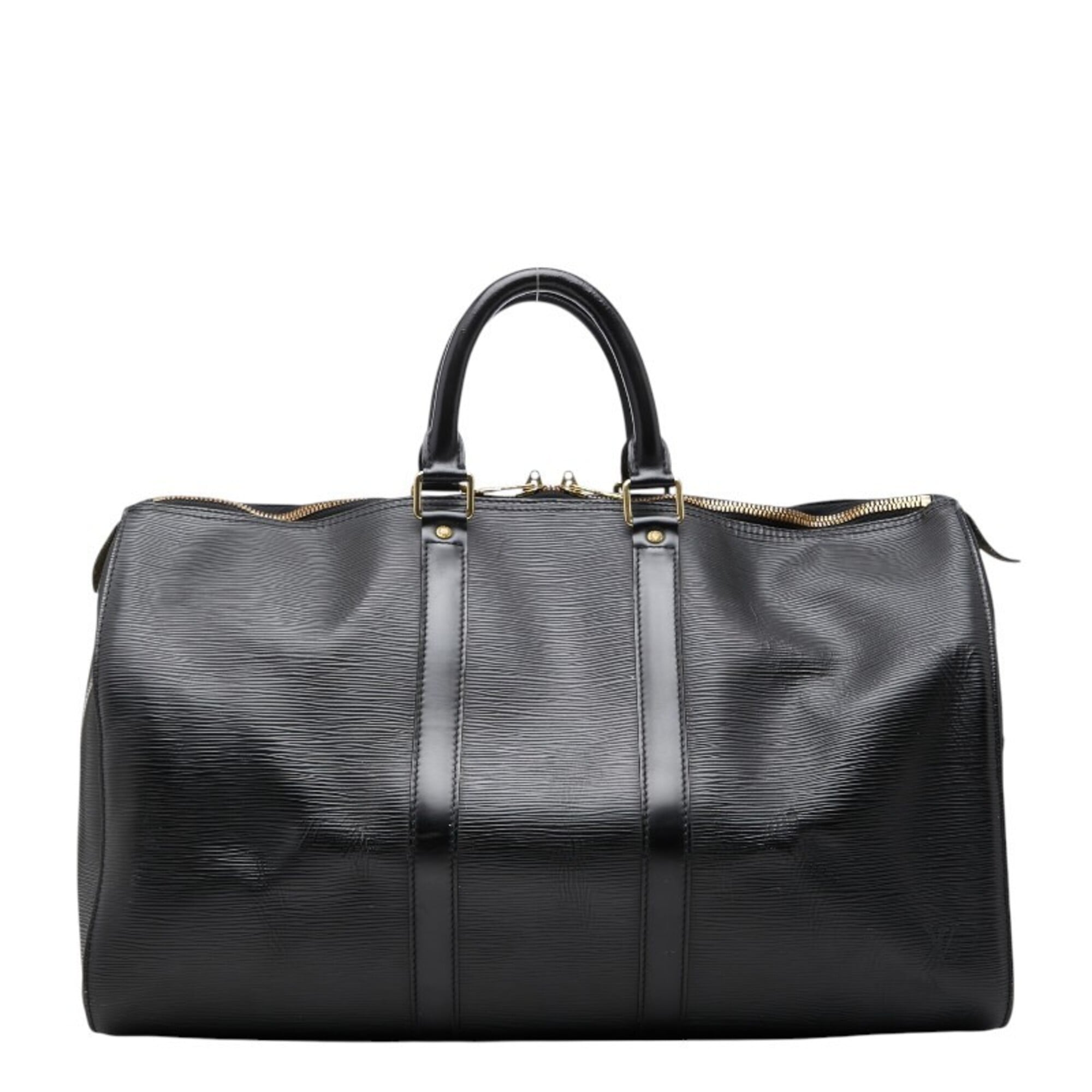Louis Vuitton Epi Black Noir Leather Boston Bag (Pre-Owned)